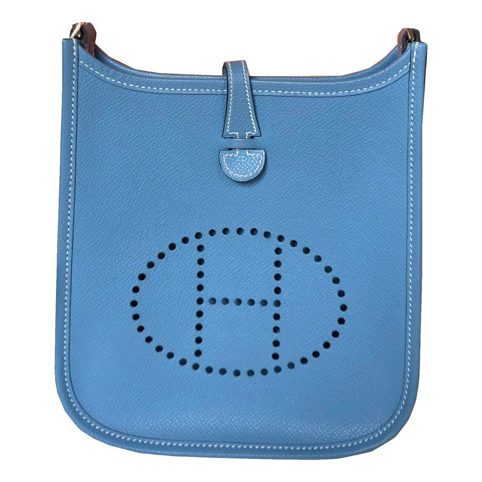Hermes Evelyne Handbag White