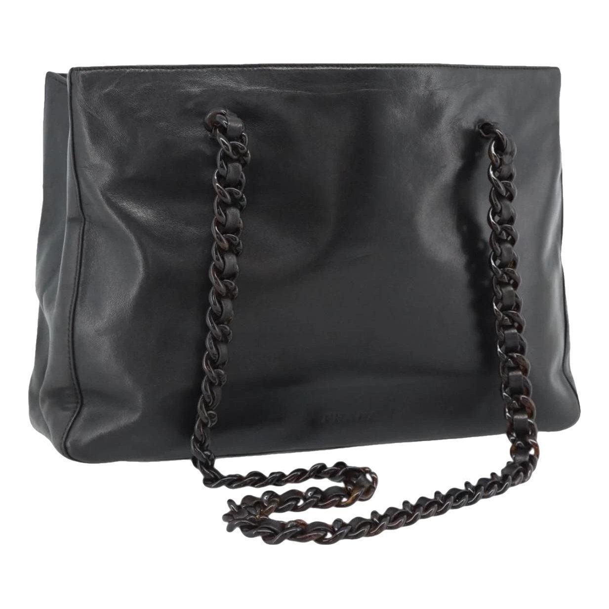 Leather tote