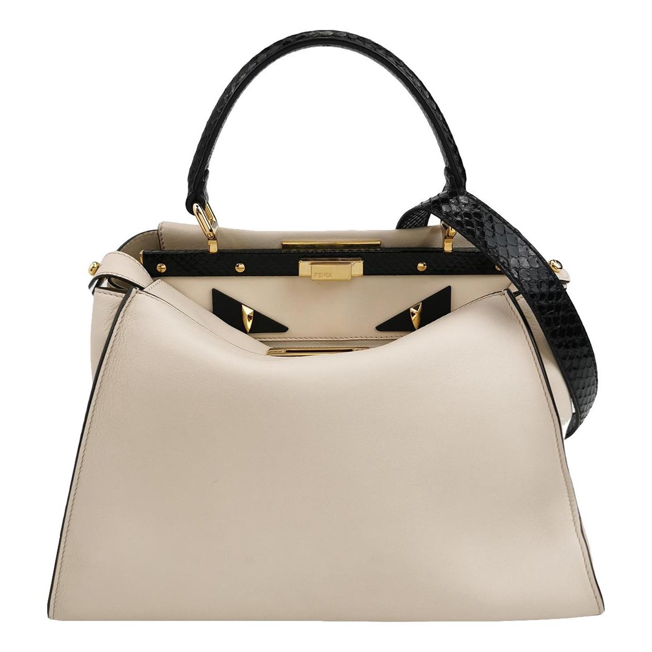 Peekaboo leather handbag