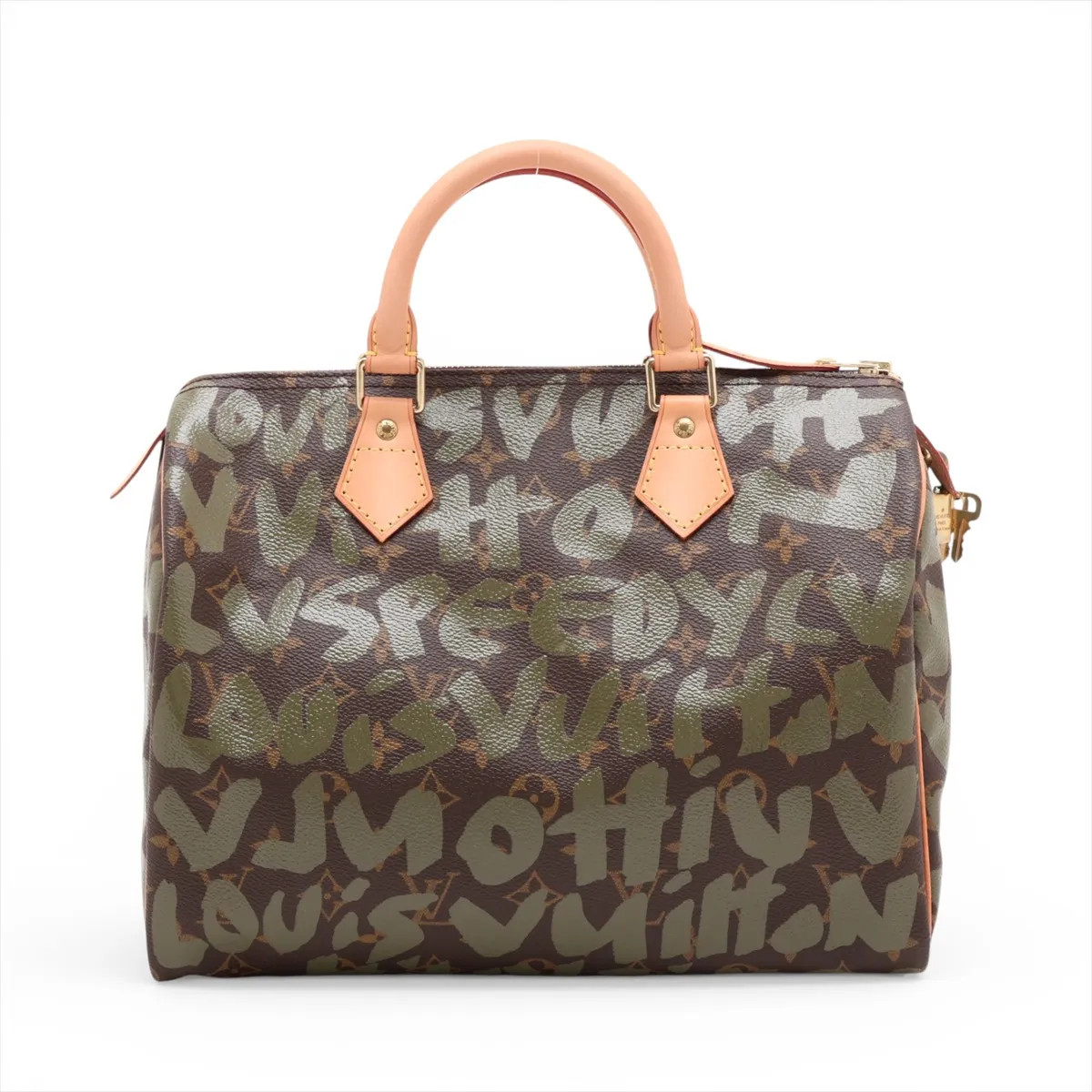 Louis Vuitton Monogram Graffiti Speedy 30 M92194 Brown