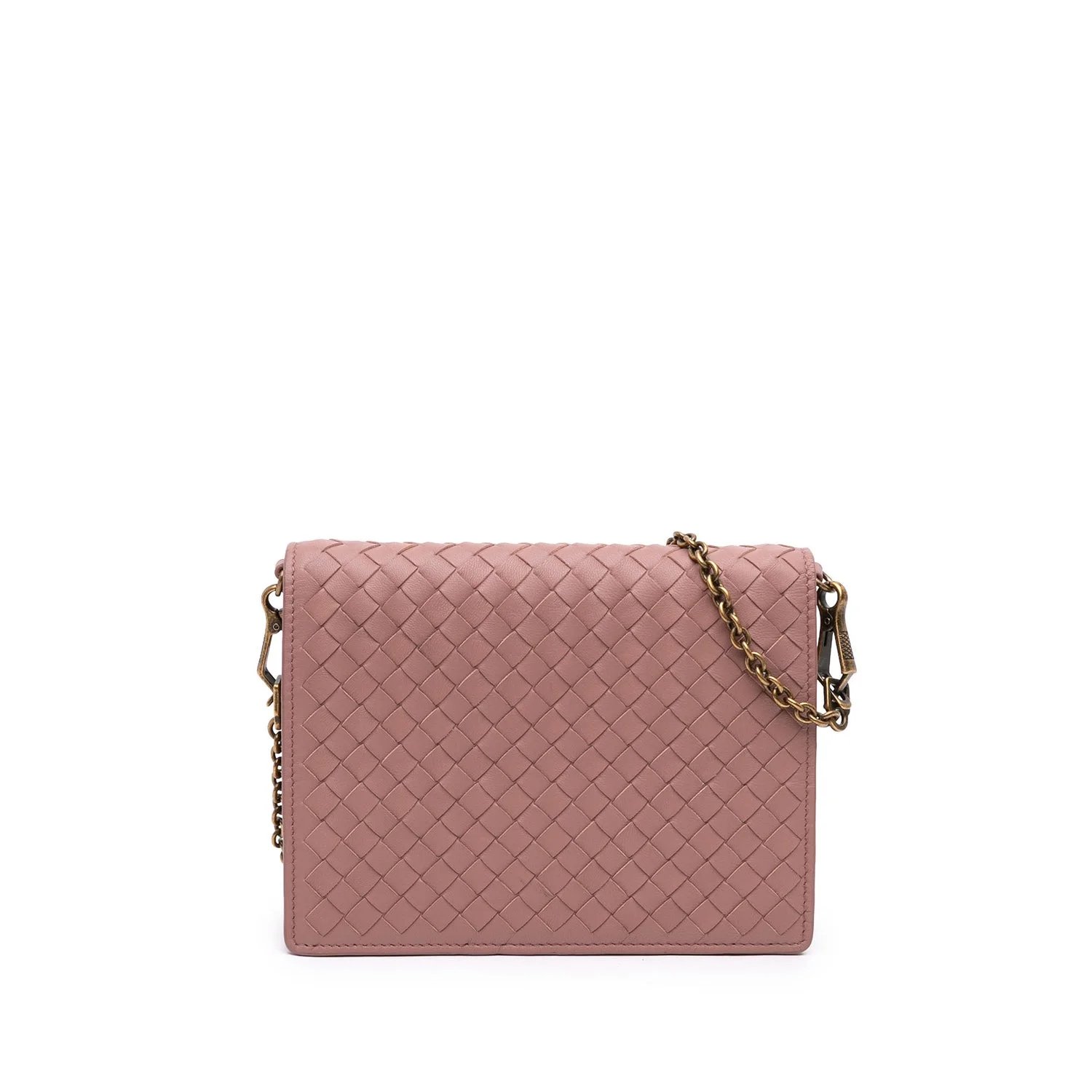 Leather Nappa Intrecciato Wallet on Chain