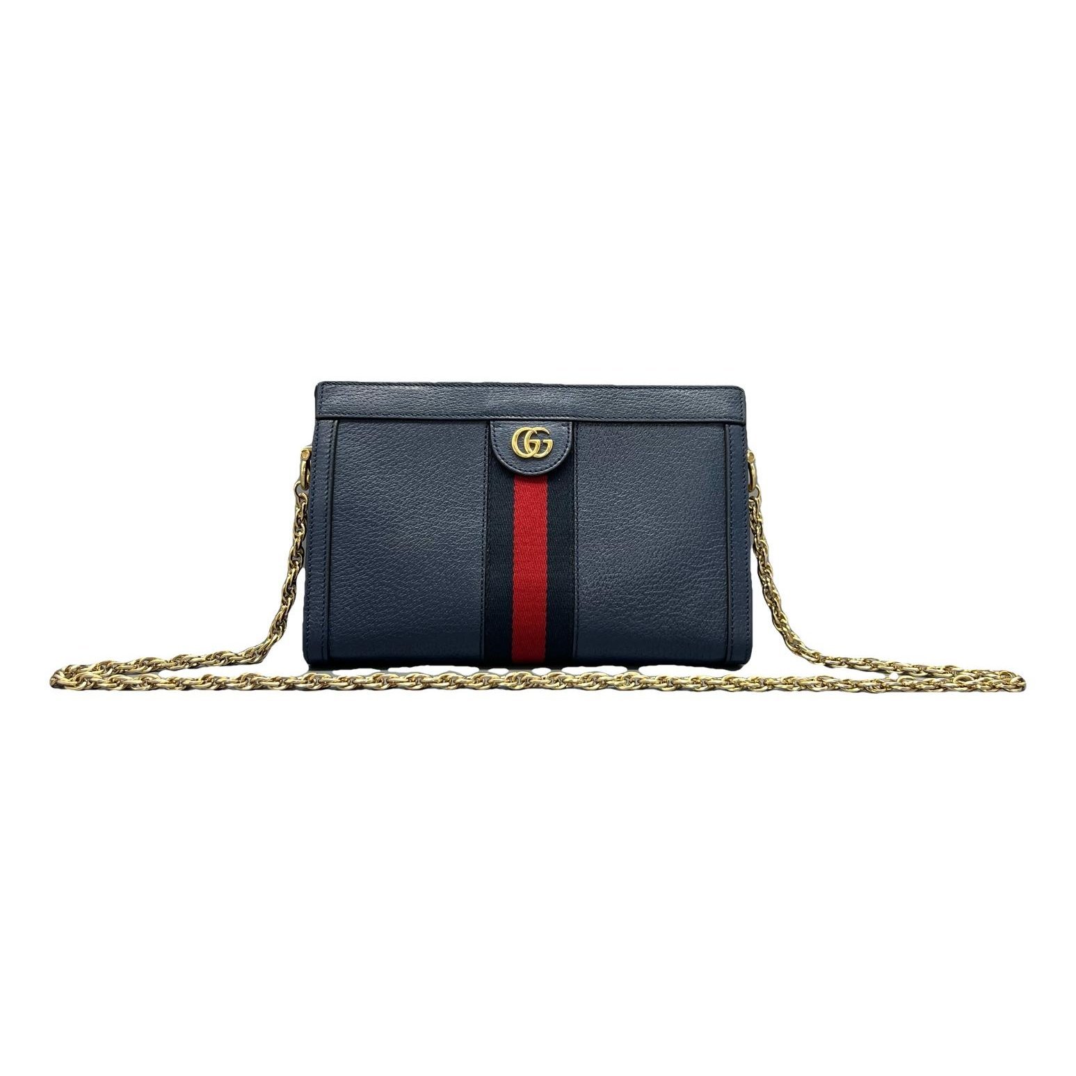 Ophidia Chain leather handbag