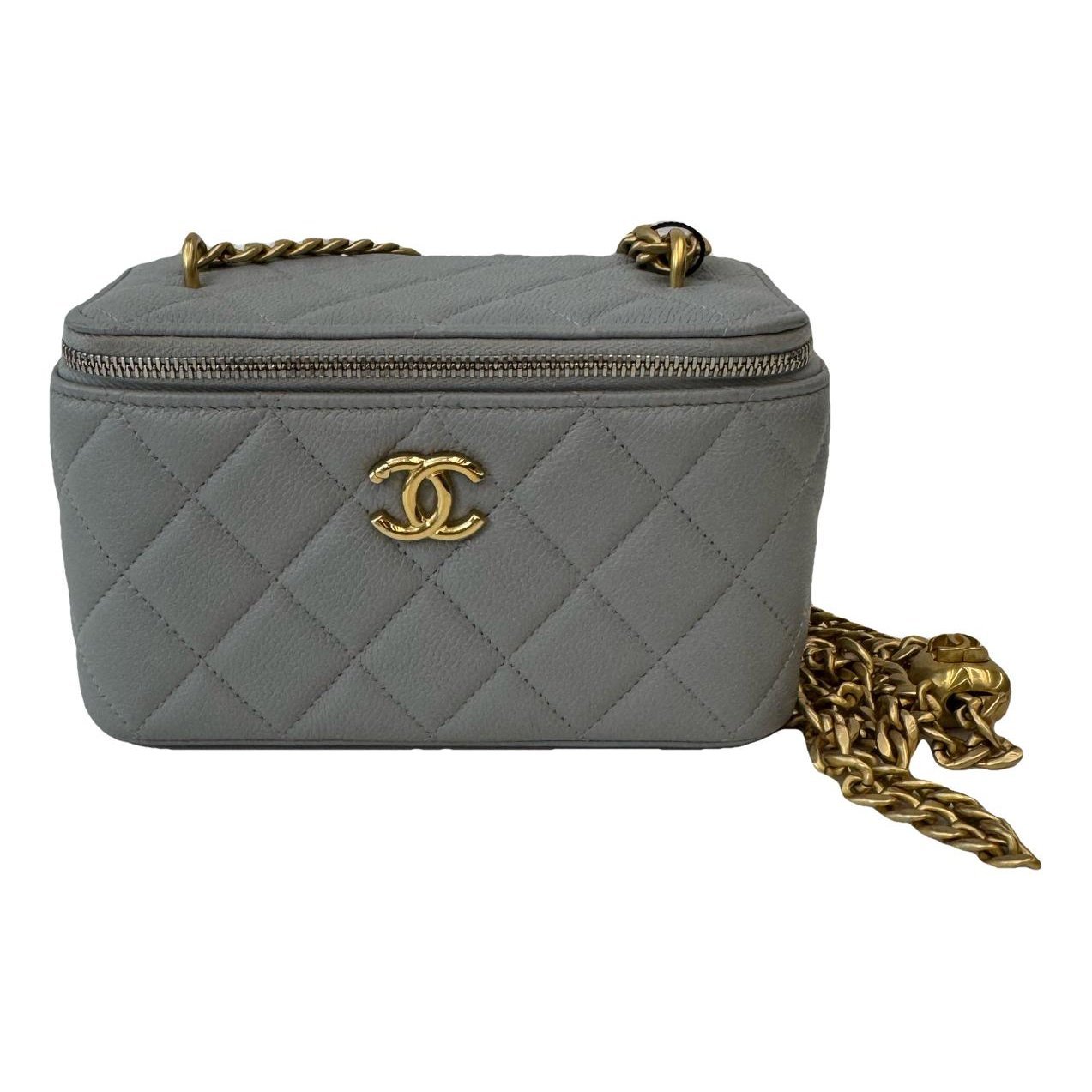 Vanity leather handbag