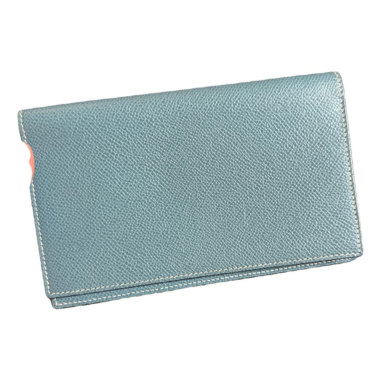 Leather clutch bag