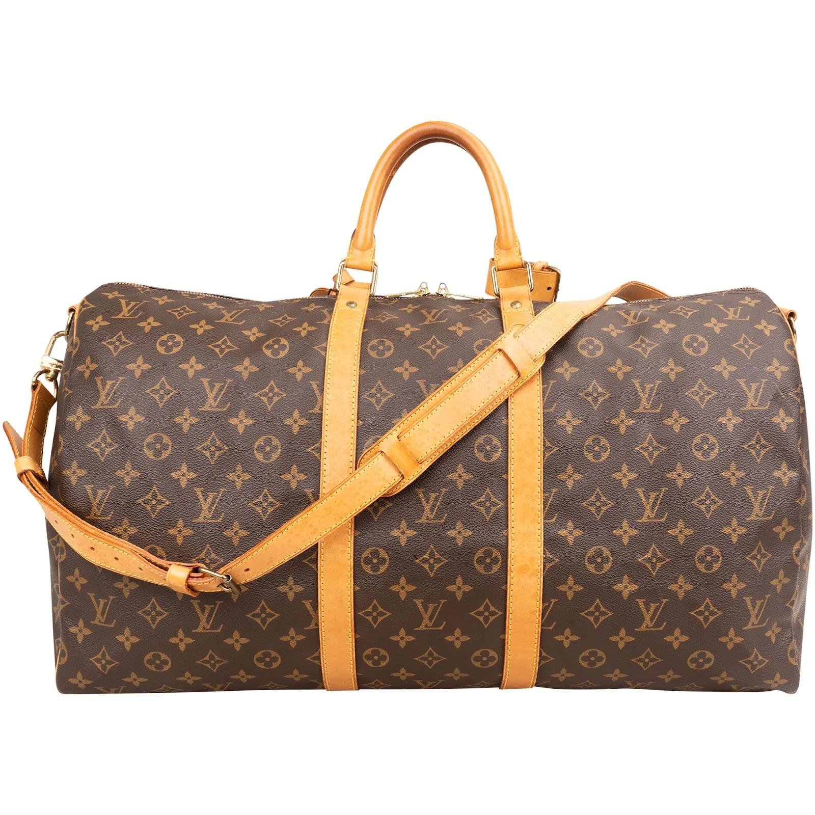Keepall leather travel bag