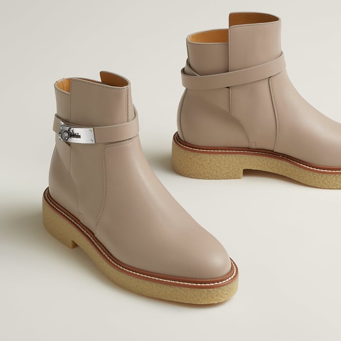 Beige Mastic History Ankle Boot