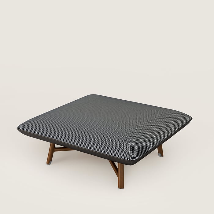 Les Necessaires d'Hermès "Carre d'Assise" Low Stool, Medium Model