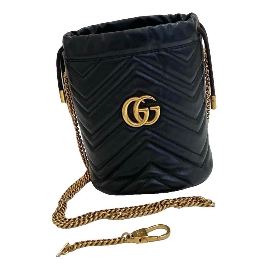 GG Marmont Chain Bucket leather handbag