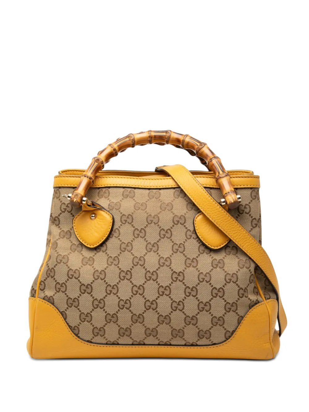 2000-2015 GG Canvas Bamboo Diana Top Handle Tote satchel