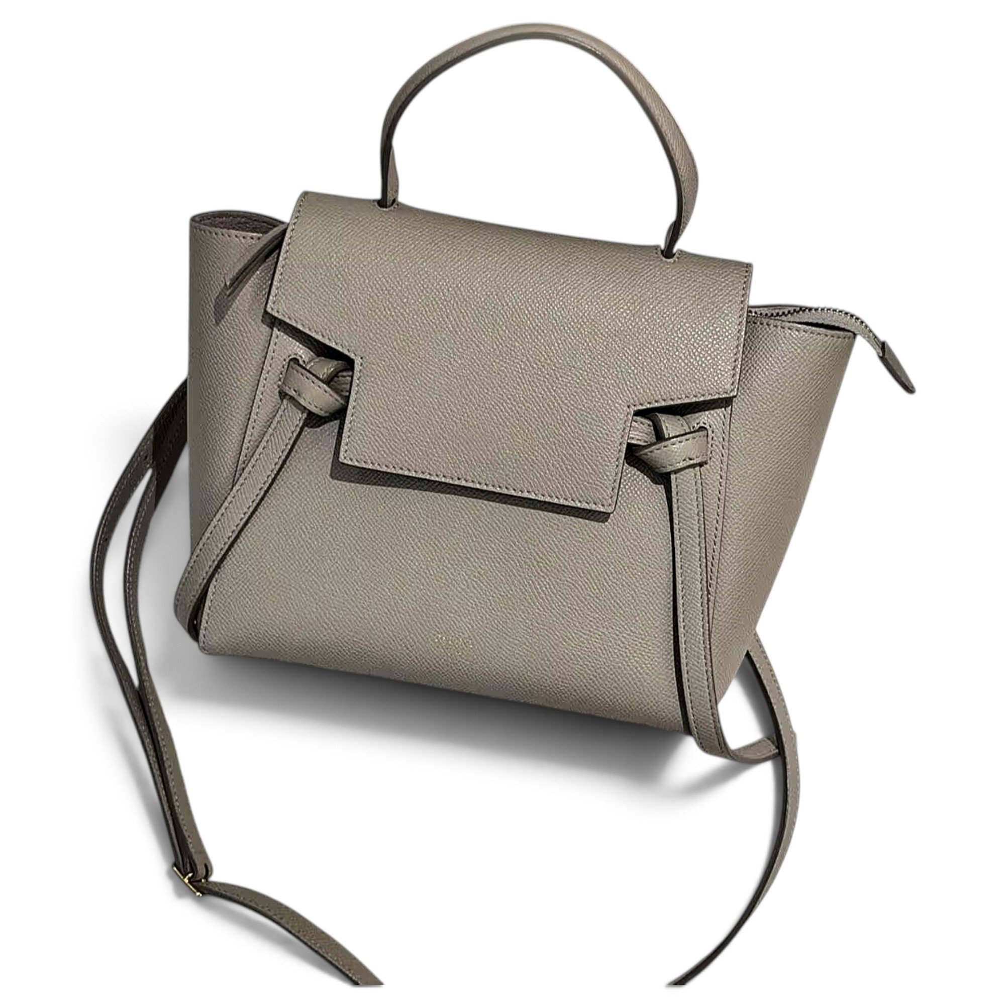 Belt leather handbag