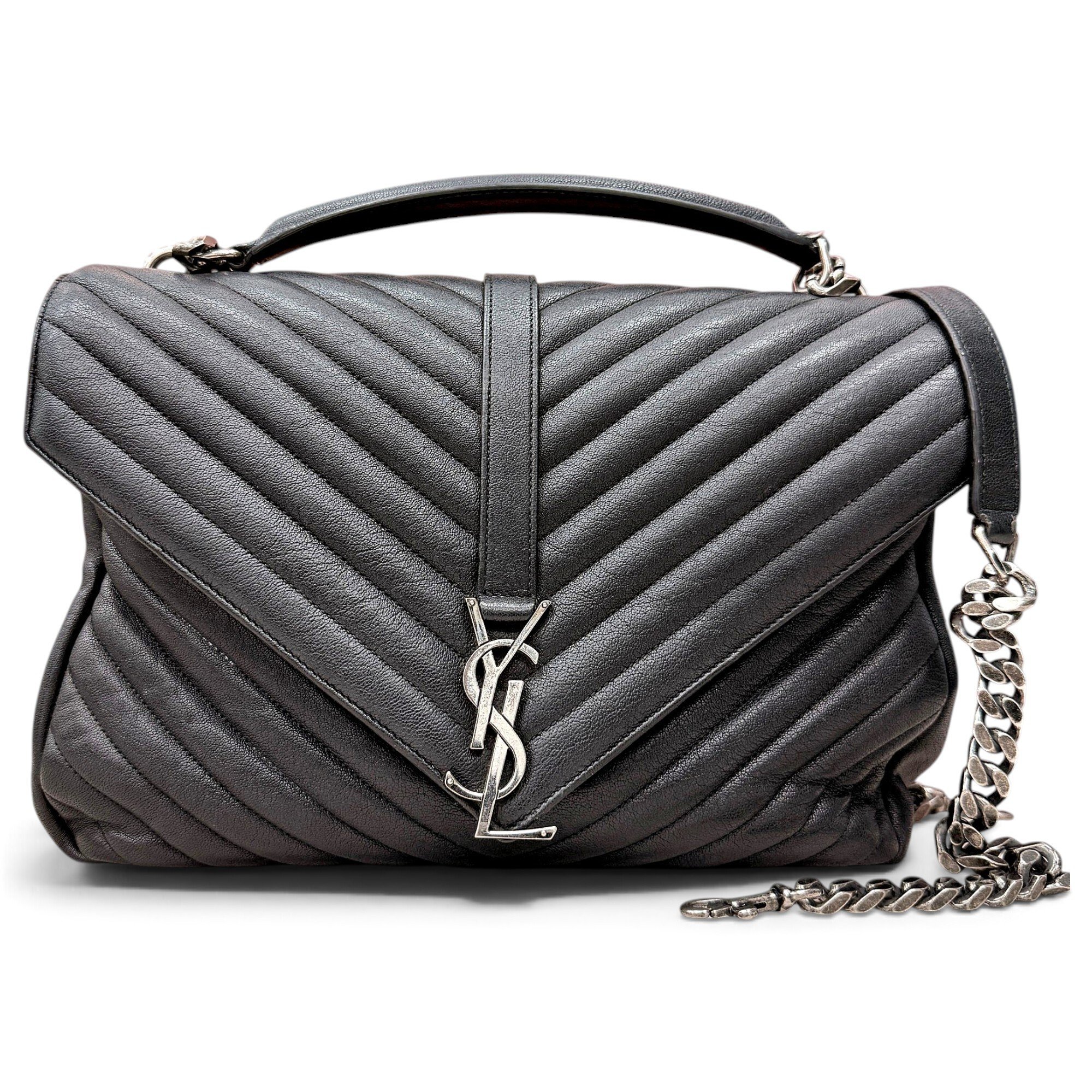 Collége monogramme leather handbag