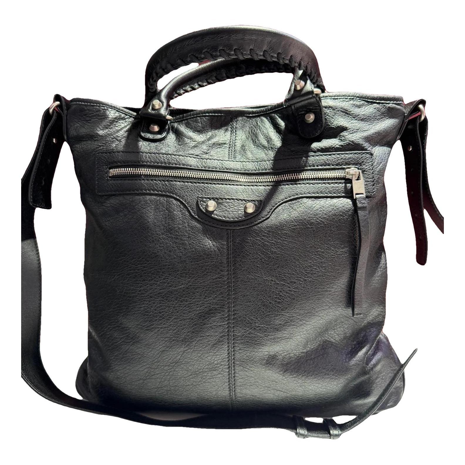 Leather tote