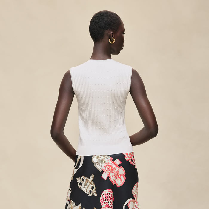 Blanc Naturel Sleeveless Sweater