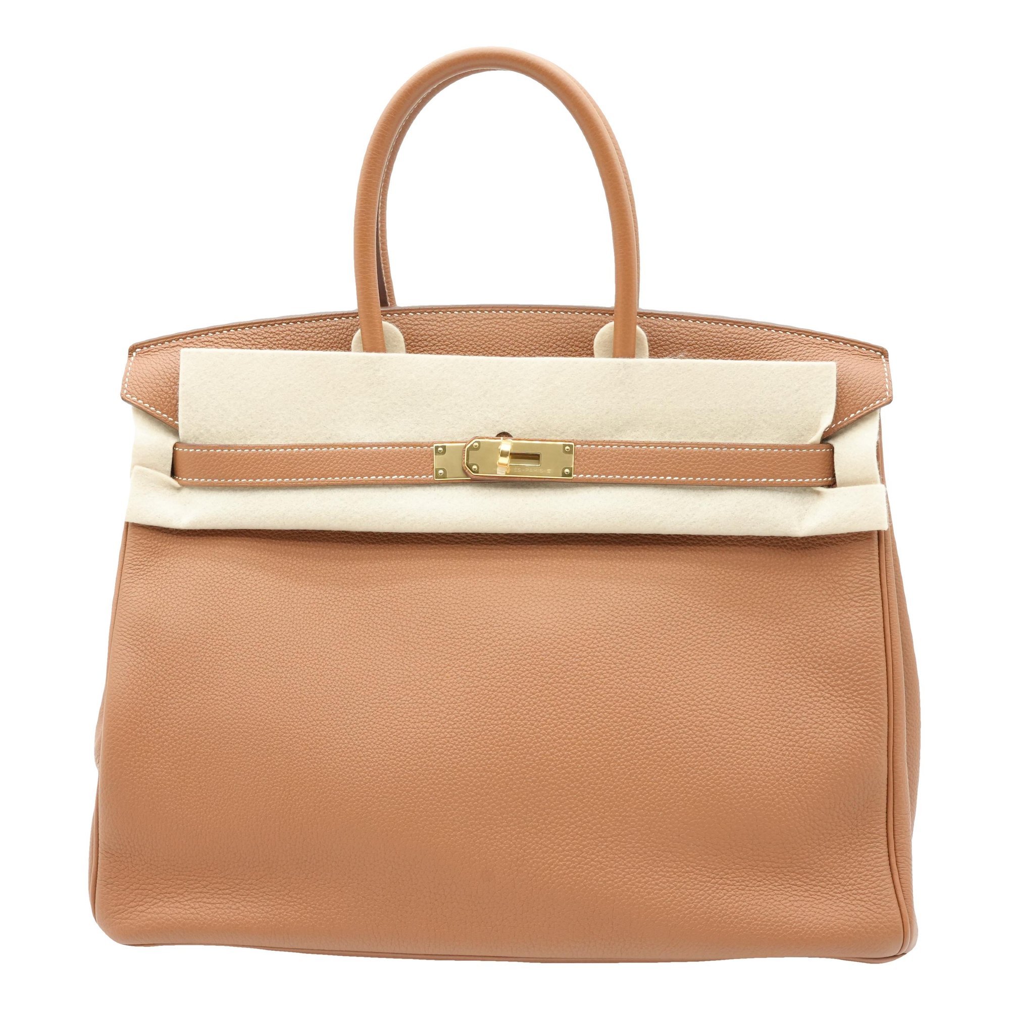 Birkin 35 leather handbag
