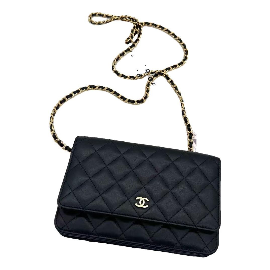 Wallet On Chain Timeless/Classique leather handbag