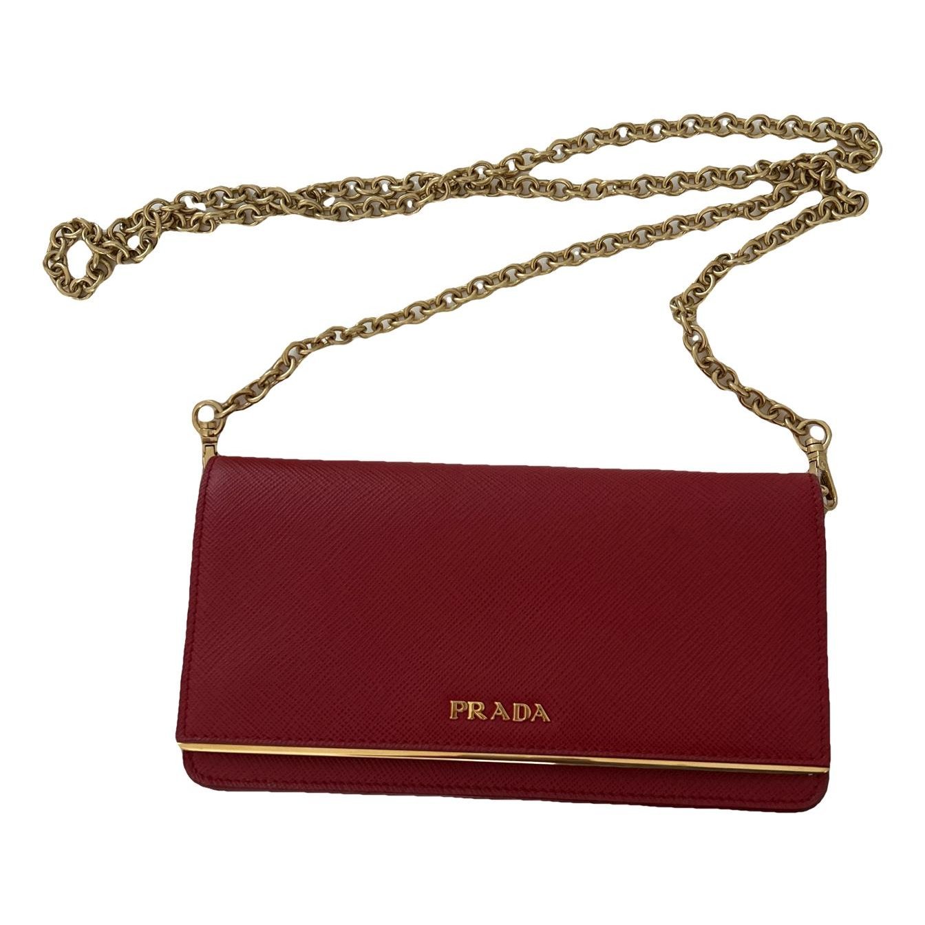 Light Frame leather clutch bag