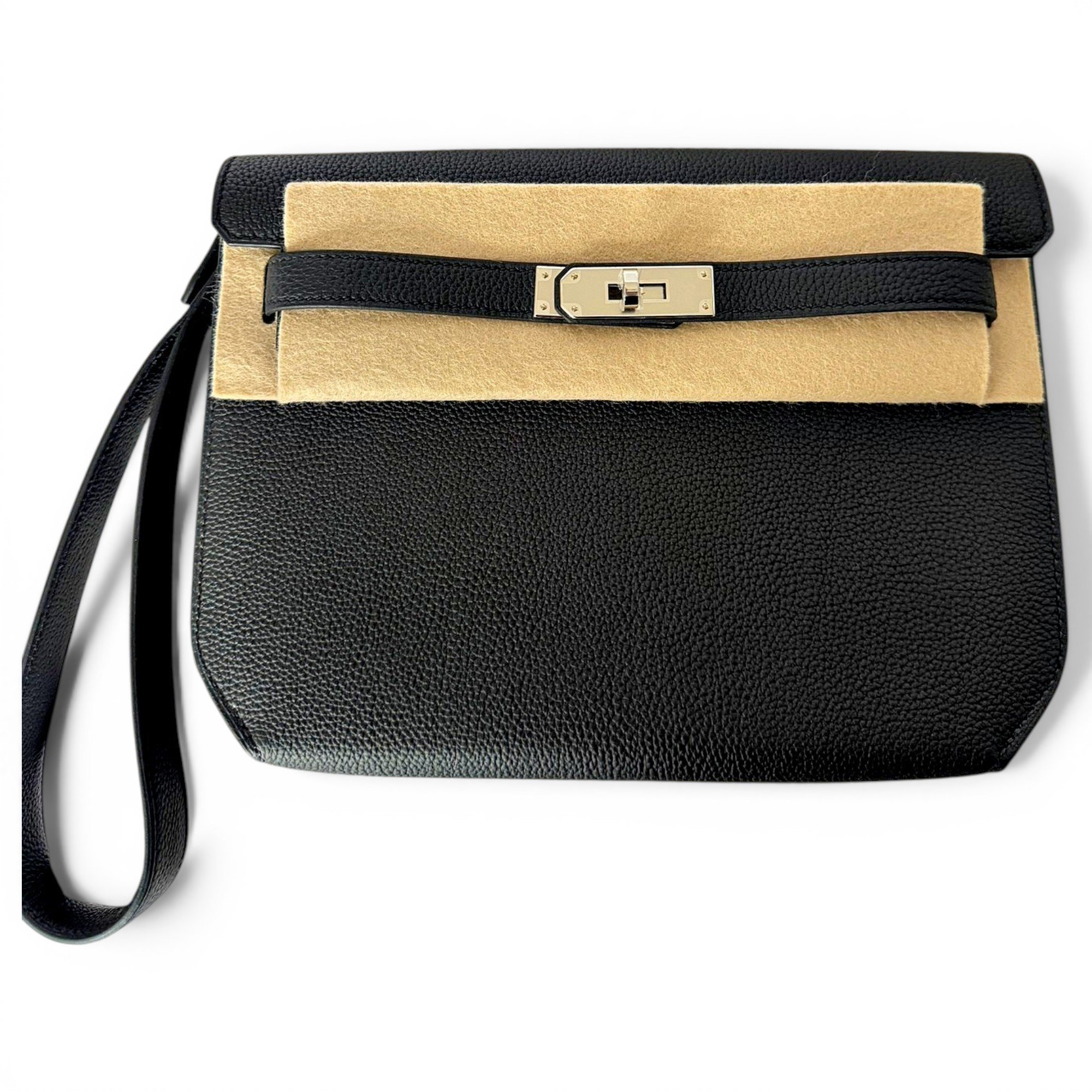 Hermes Kelly 25 Handbag Noir Epsom Leather 2024