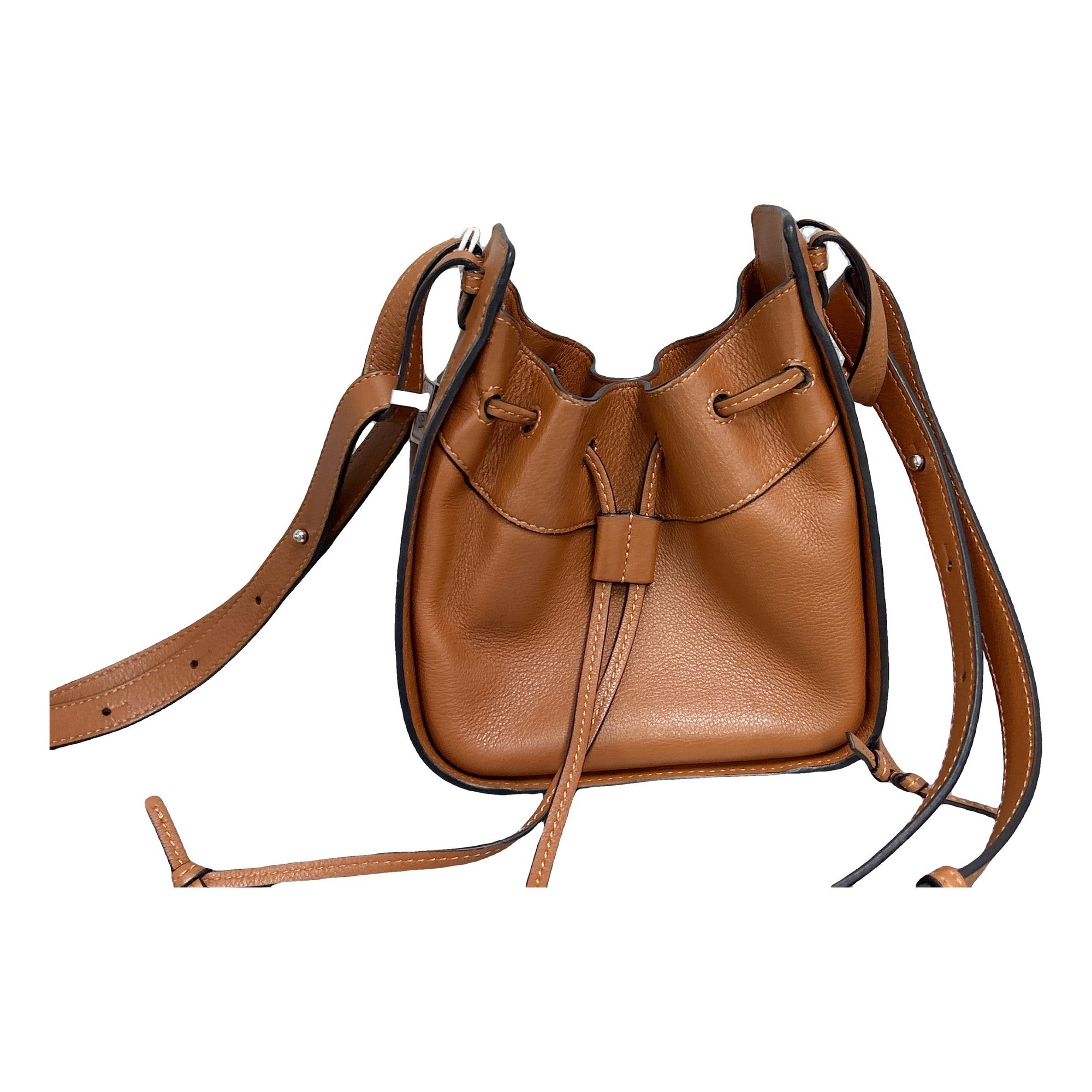 Hammock leather handbag