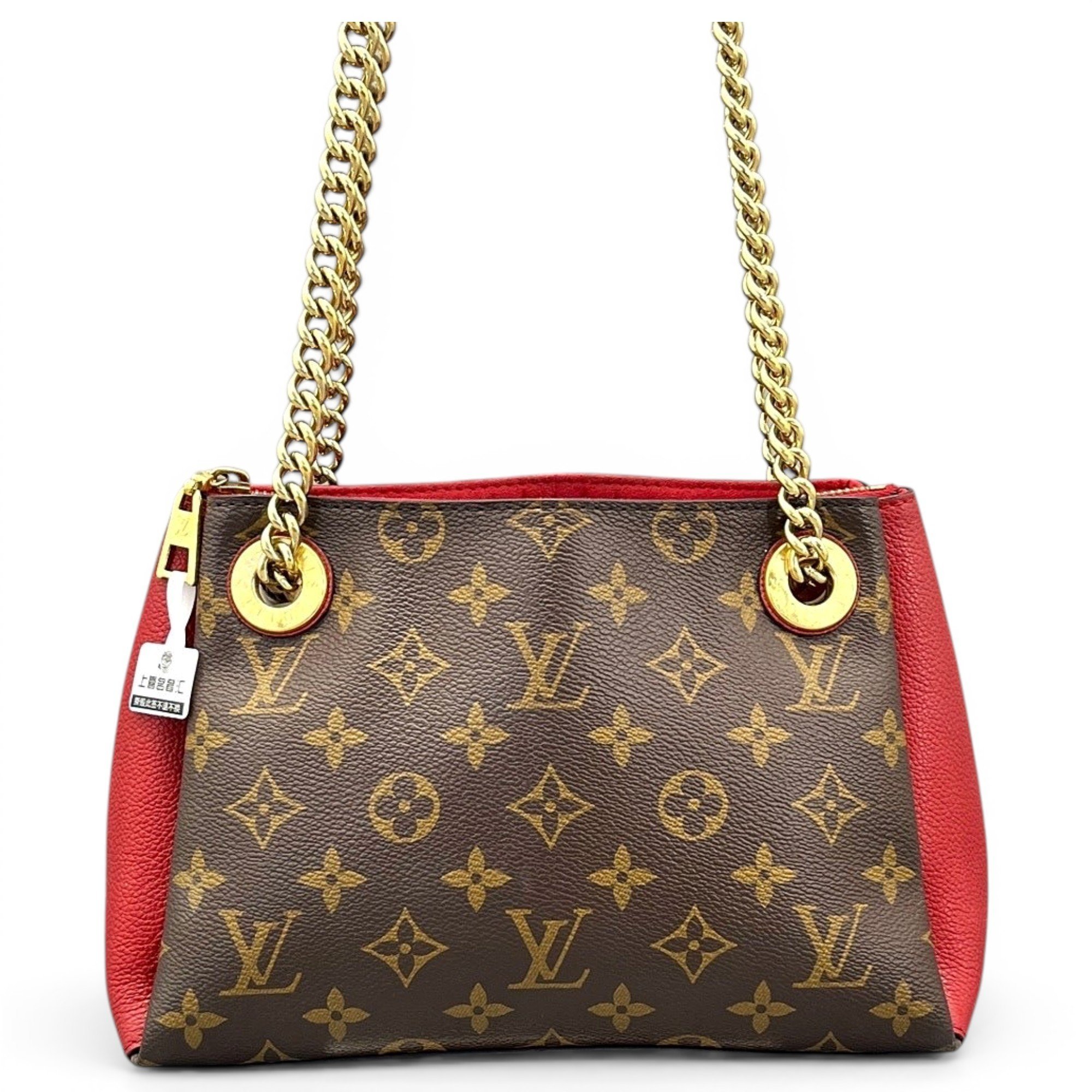 Patent leather handbag