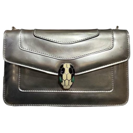 Serpenti patent leather handbag