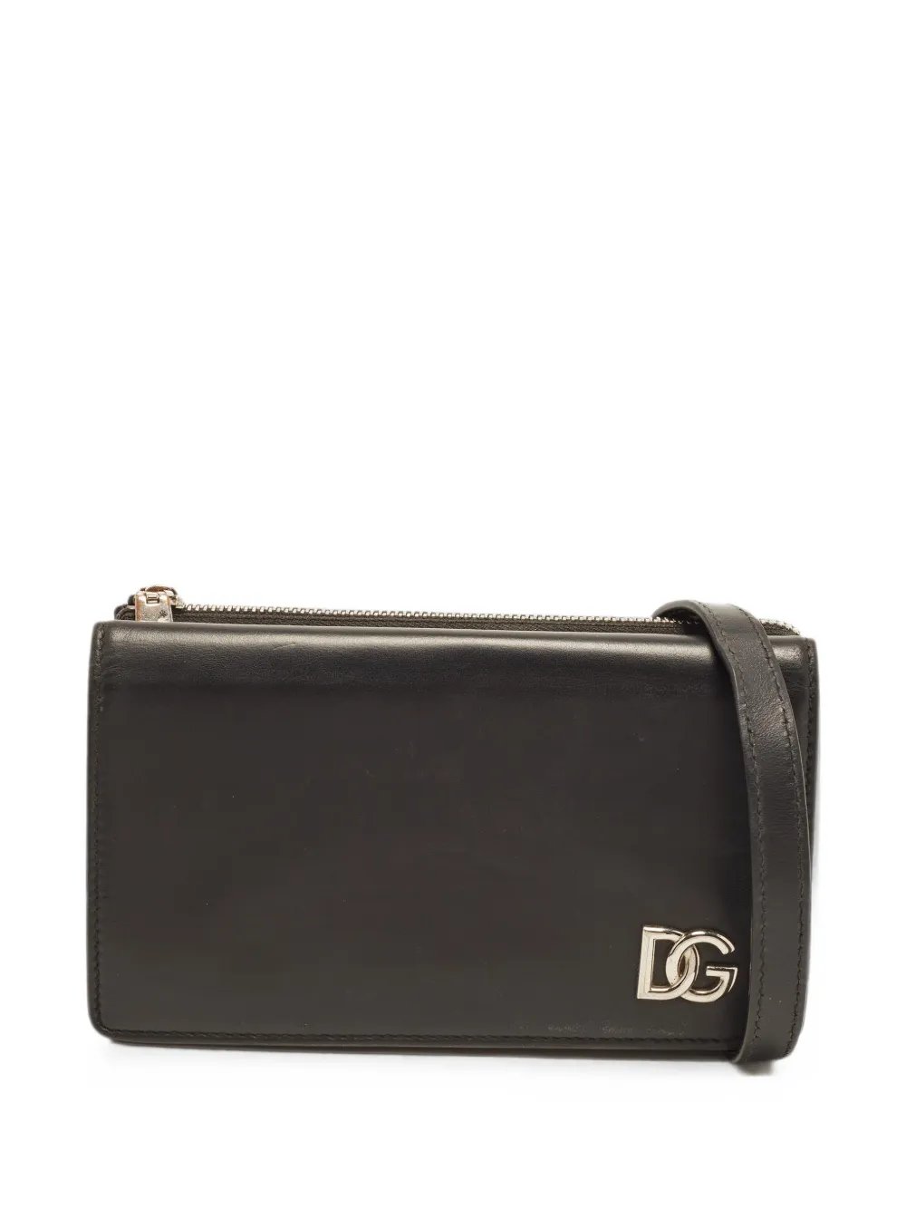 mini DG Logo leather cross body bag
