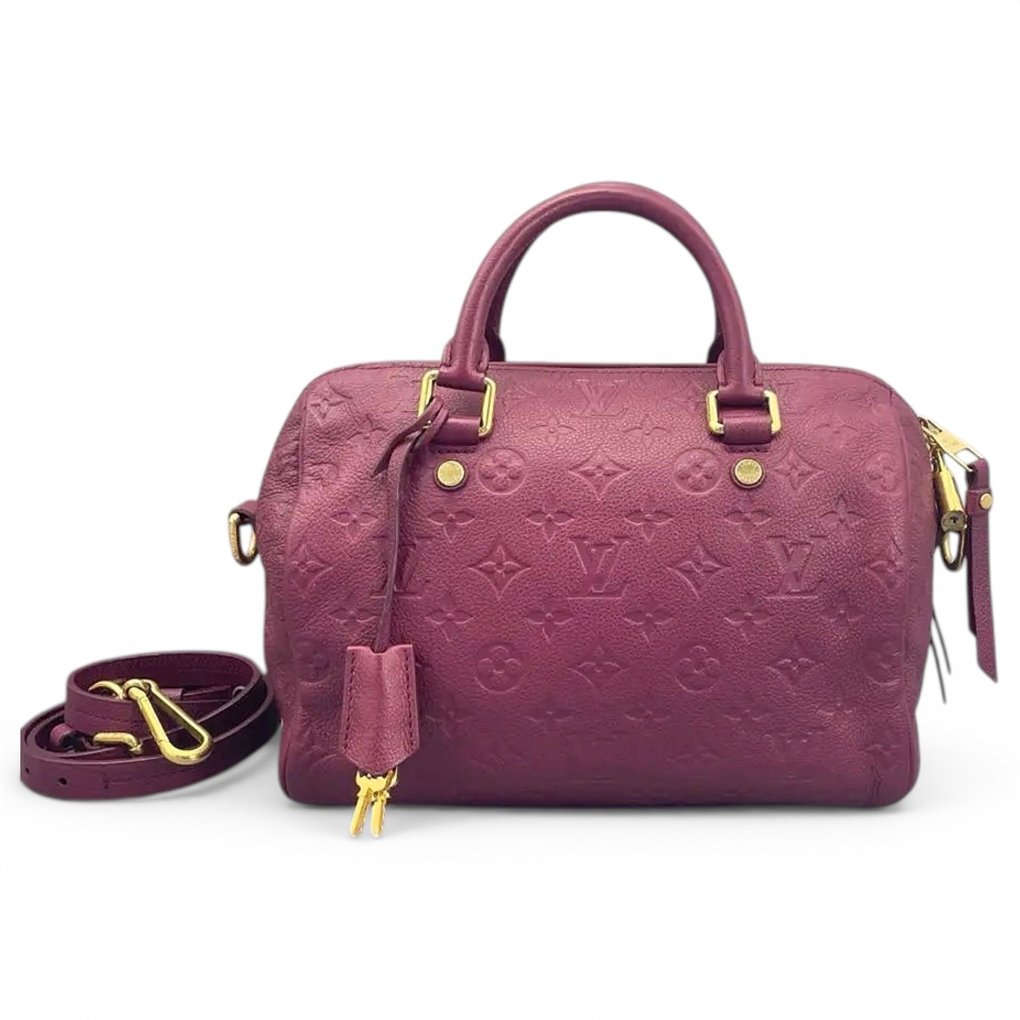 Speedy leather crossbody bag