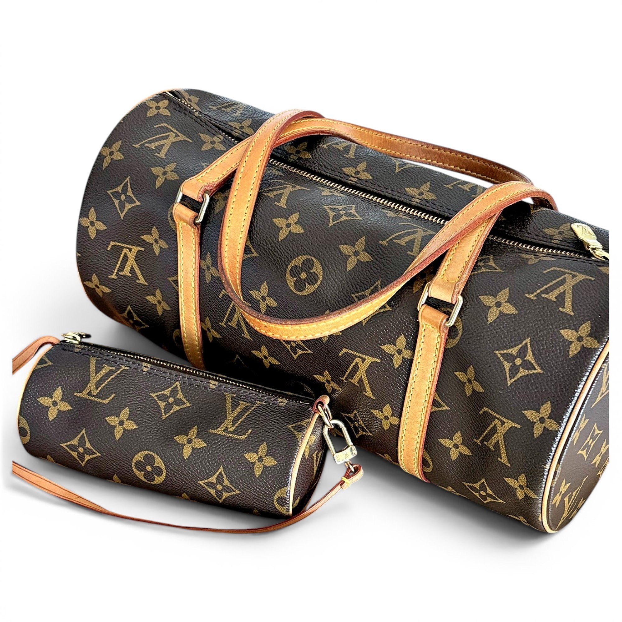 Papillon leather handbag