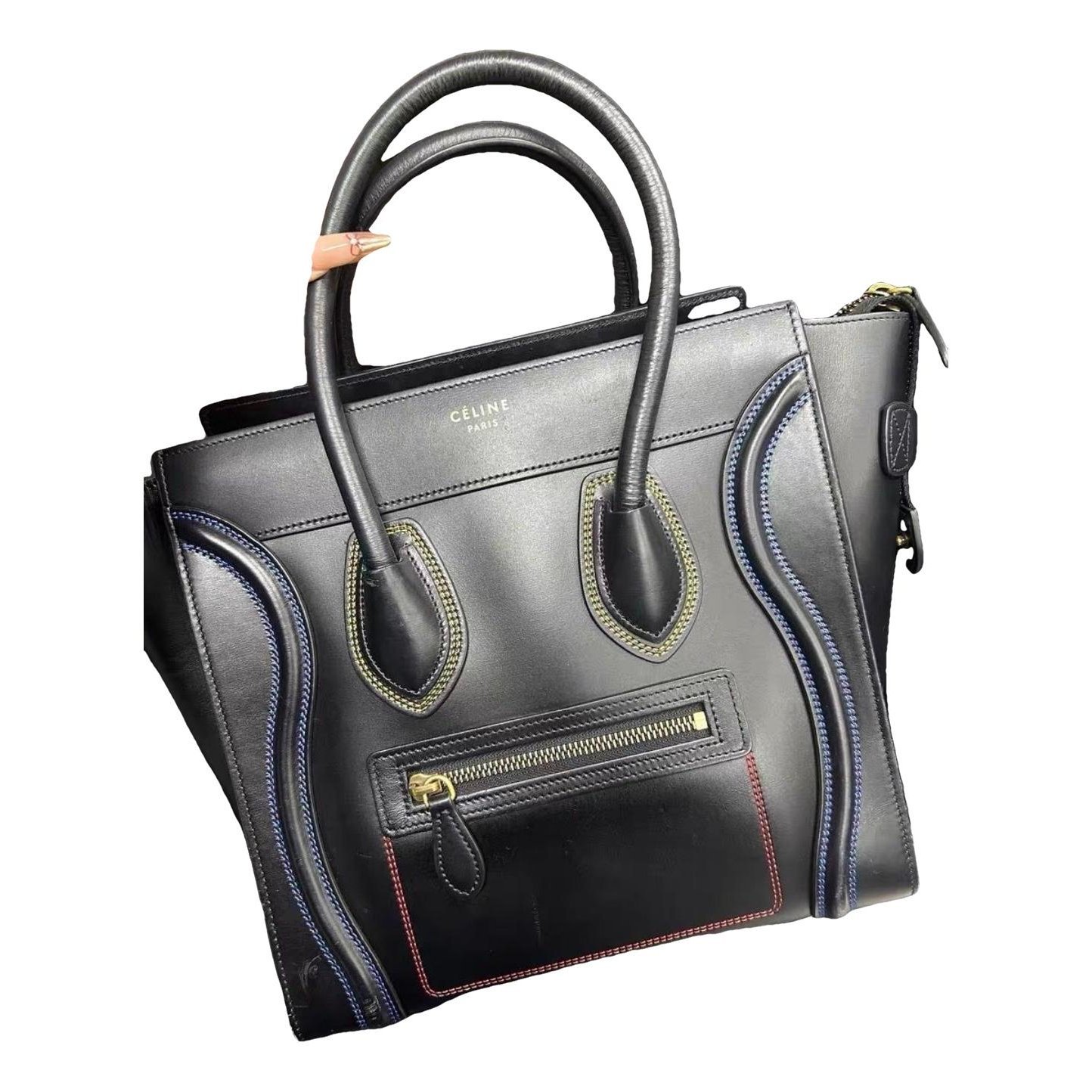 Luggage leather handbag