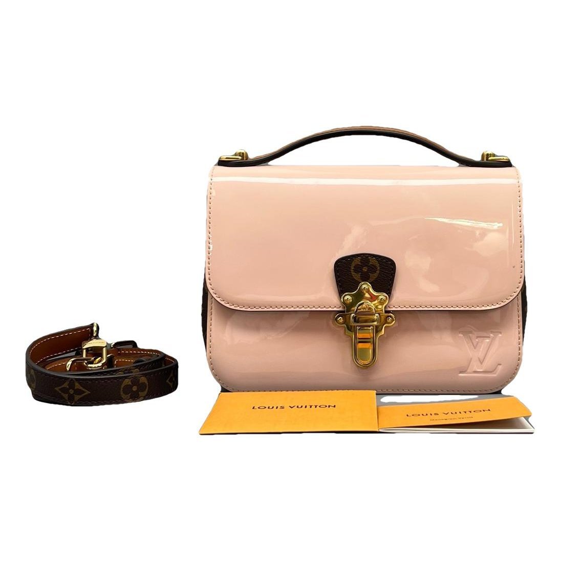 Cherrywood leather handbag