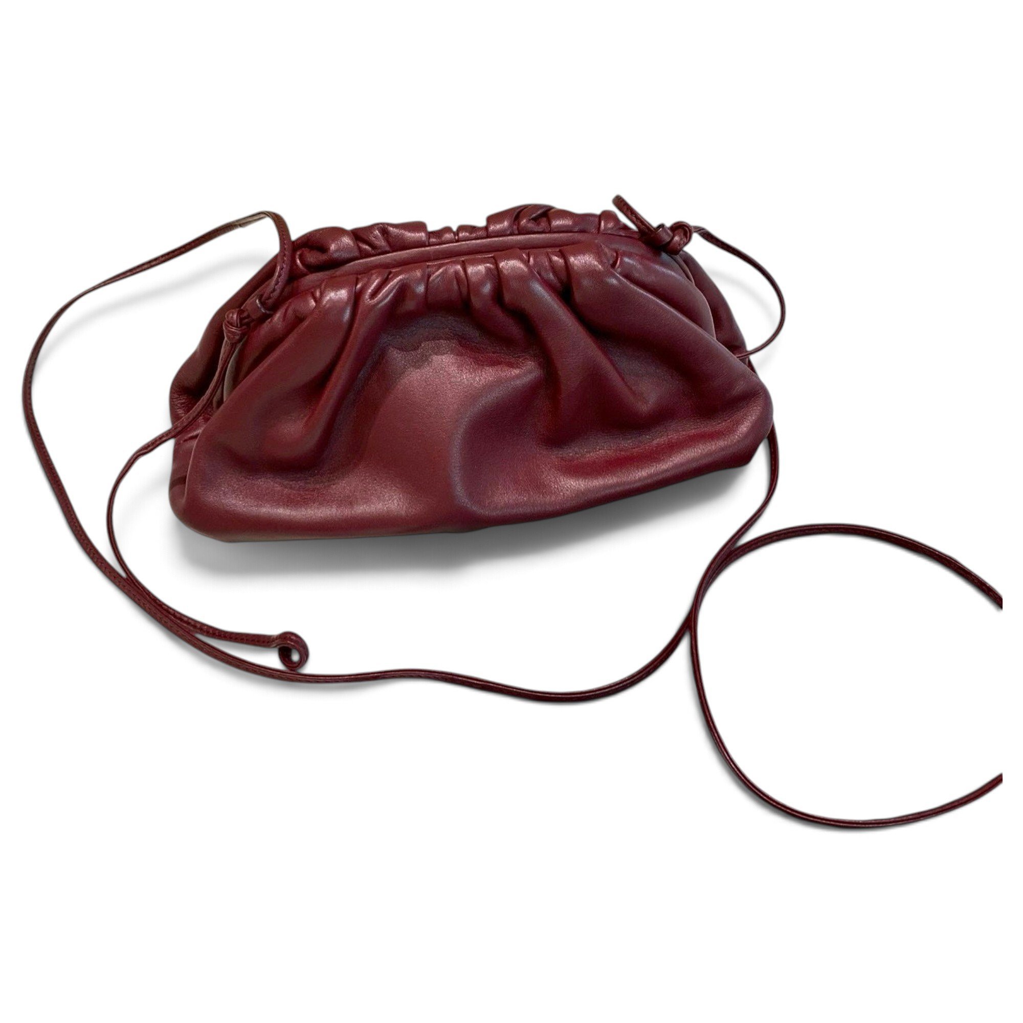 Pouch leather crossbody bag