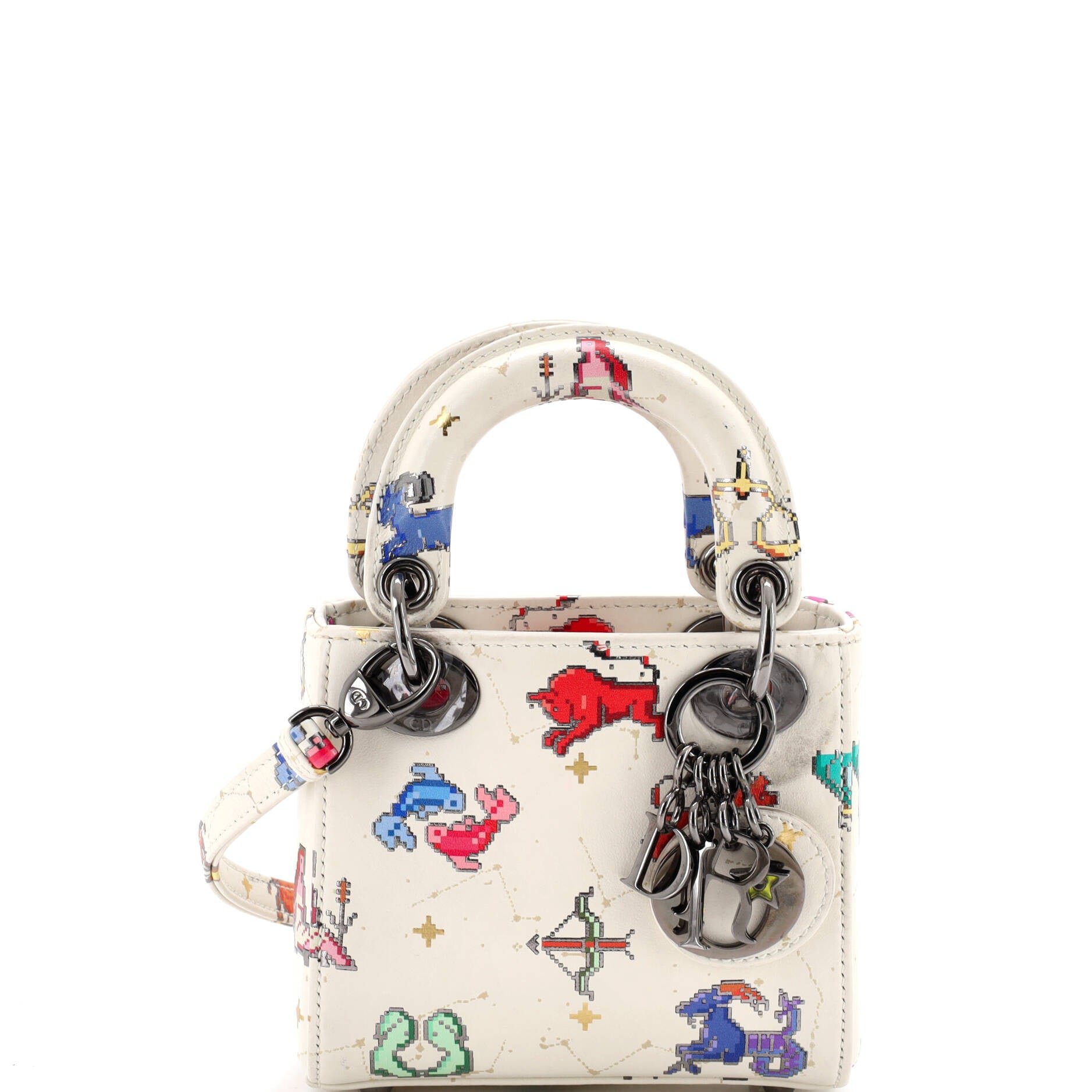 Lady Dior Bag Pixel Zodiac Printed Calfskin Mini