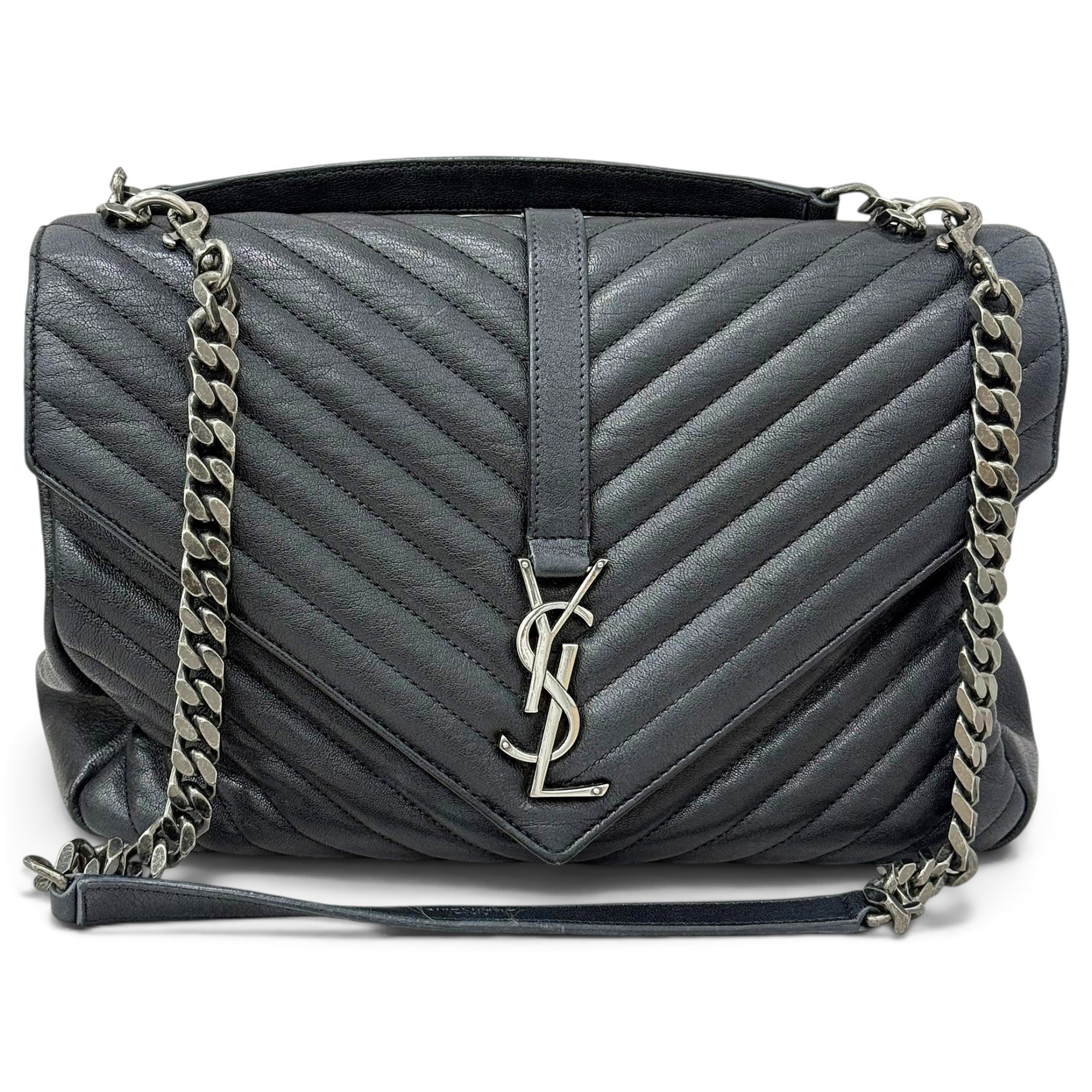 Collége monogramme leather handbag