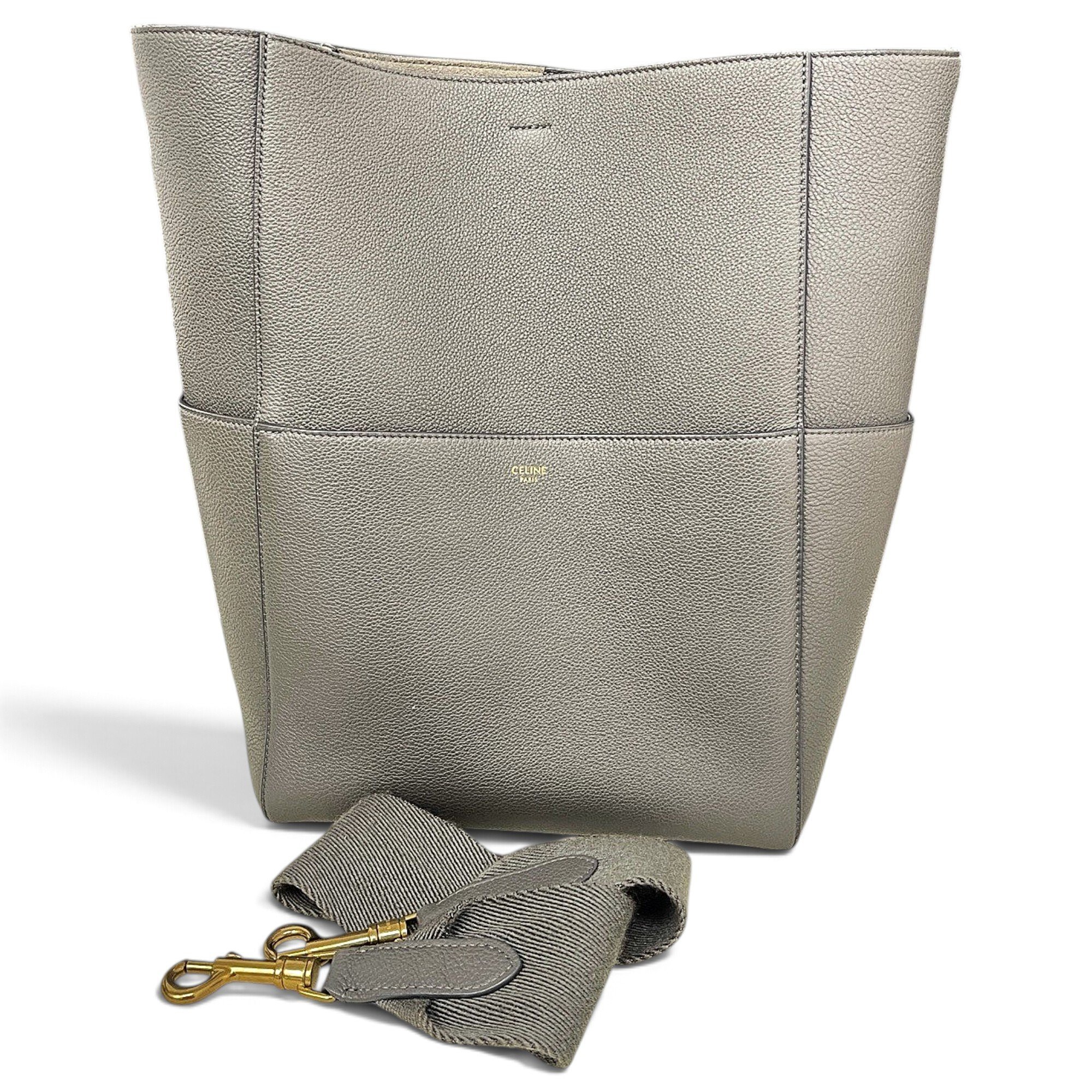 Seau Sangle leather handbag