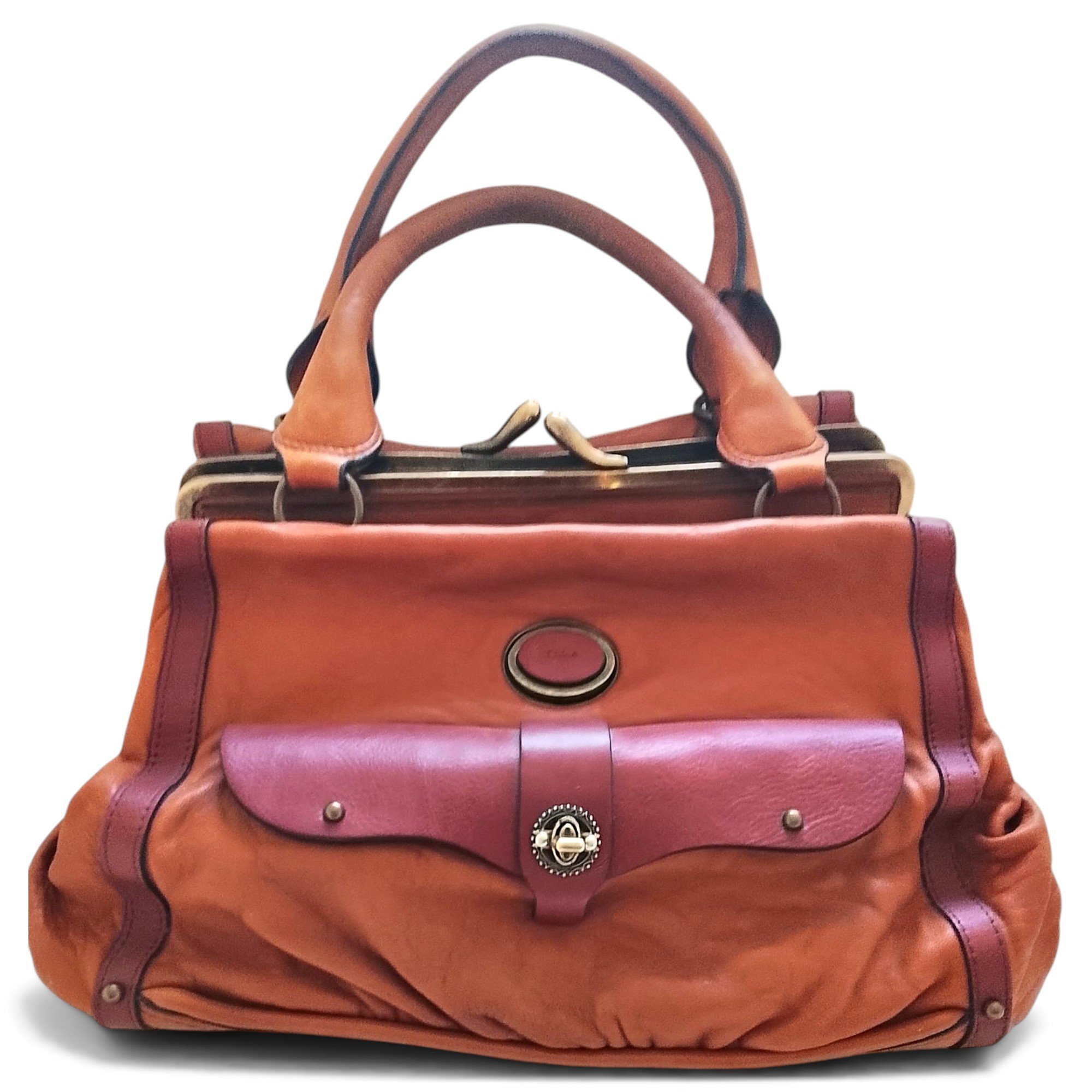 Bay leather satchel