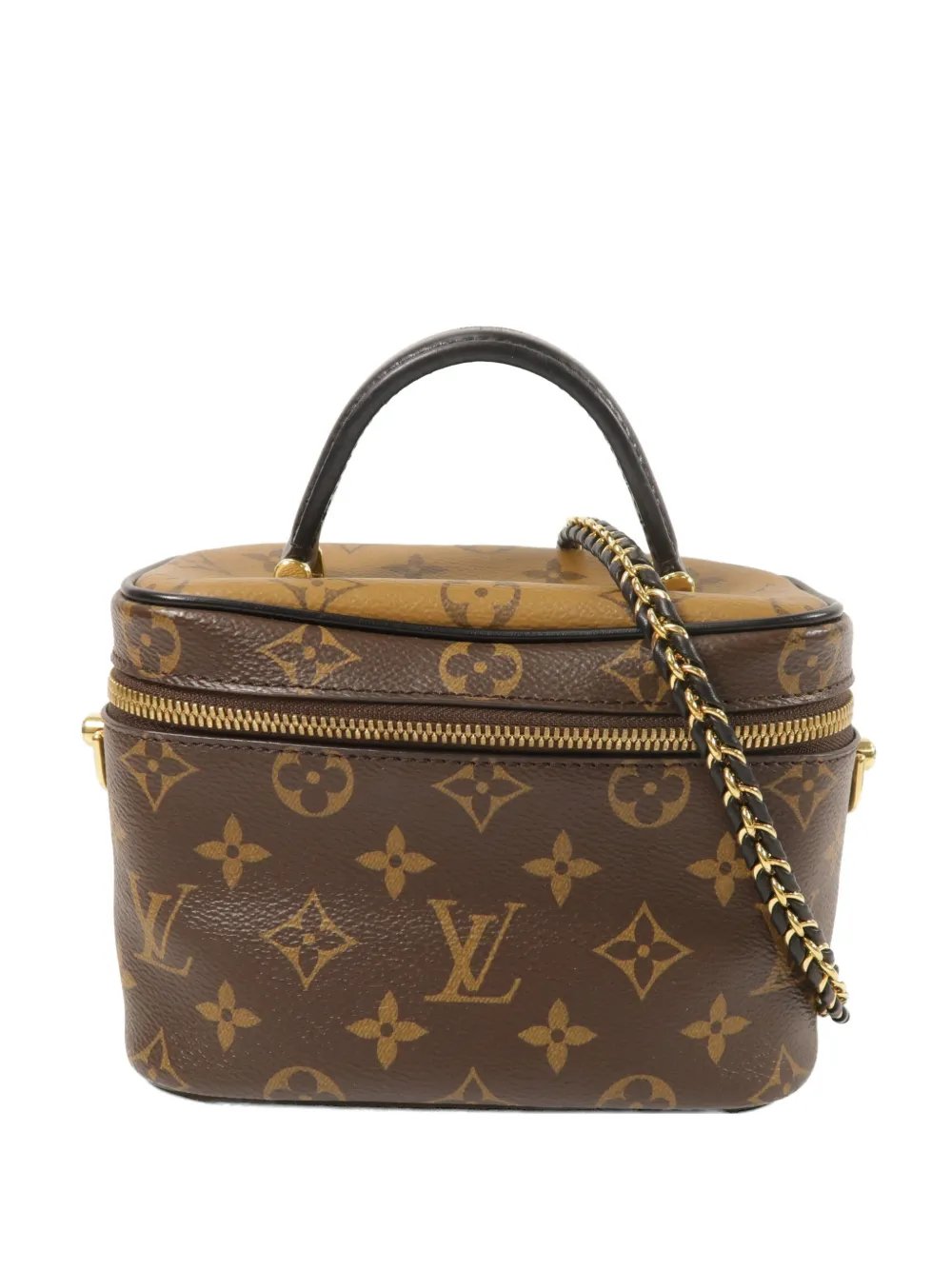 PM Vanity Monogram Reverse canvas tote bag