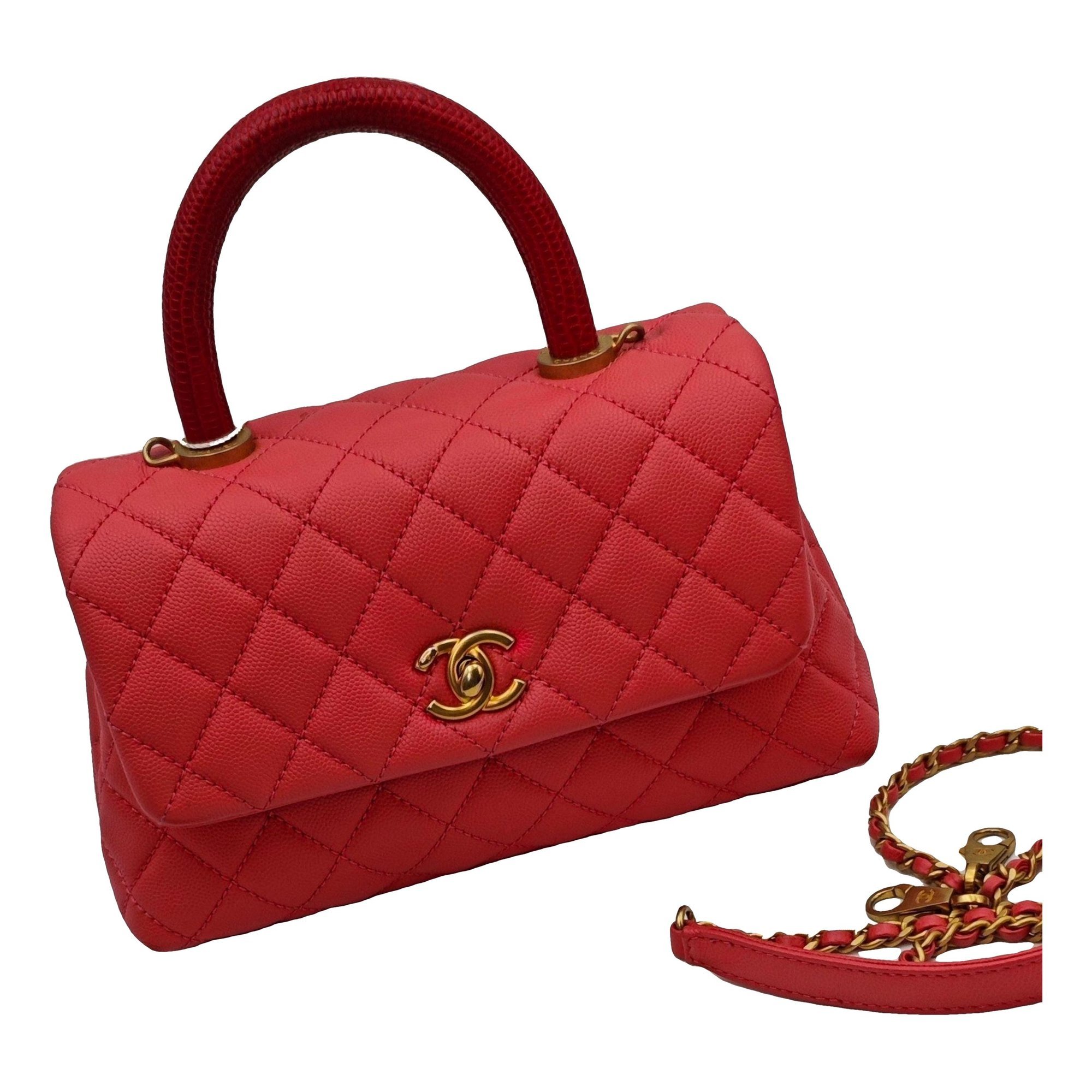 Coco Handle leather handbag