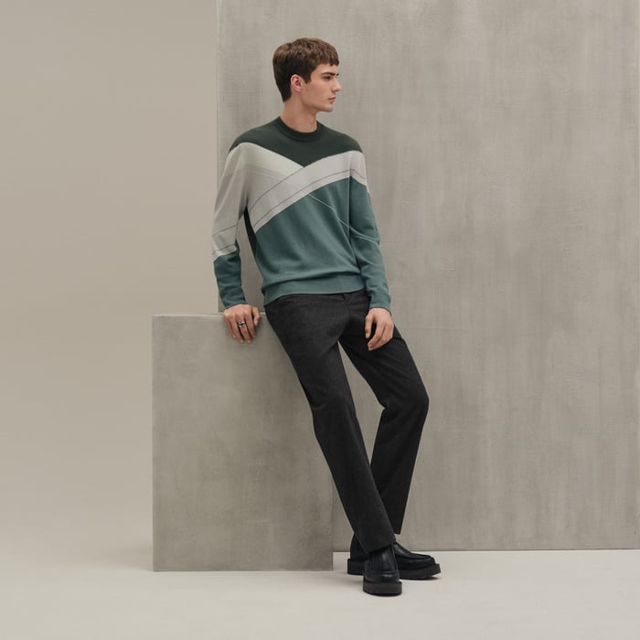 Céladon "Casaque" Crewneck Sweater