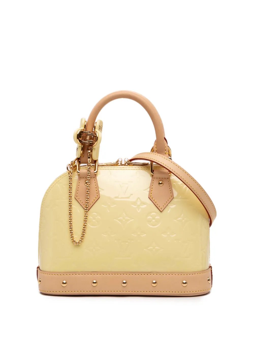 Louis Vuitton 2021-2026 Monogram Vernis Hairclip Alma BB satchel