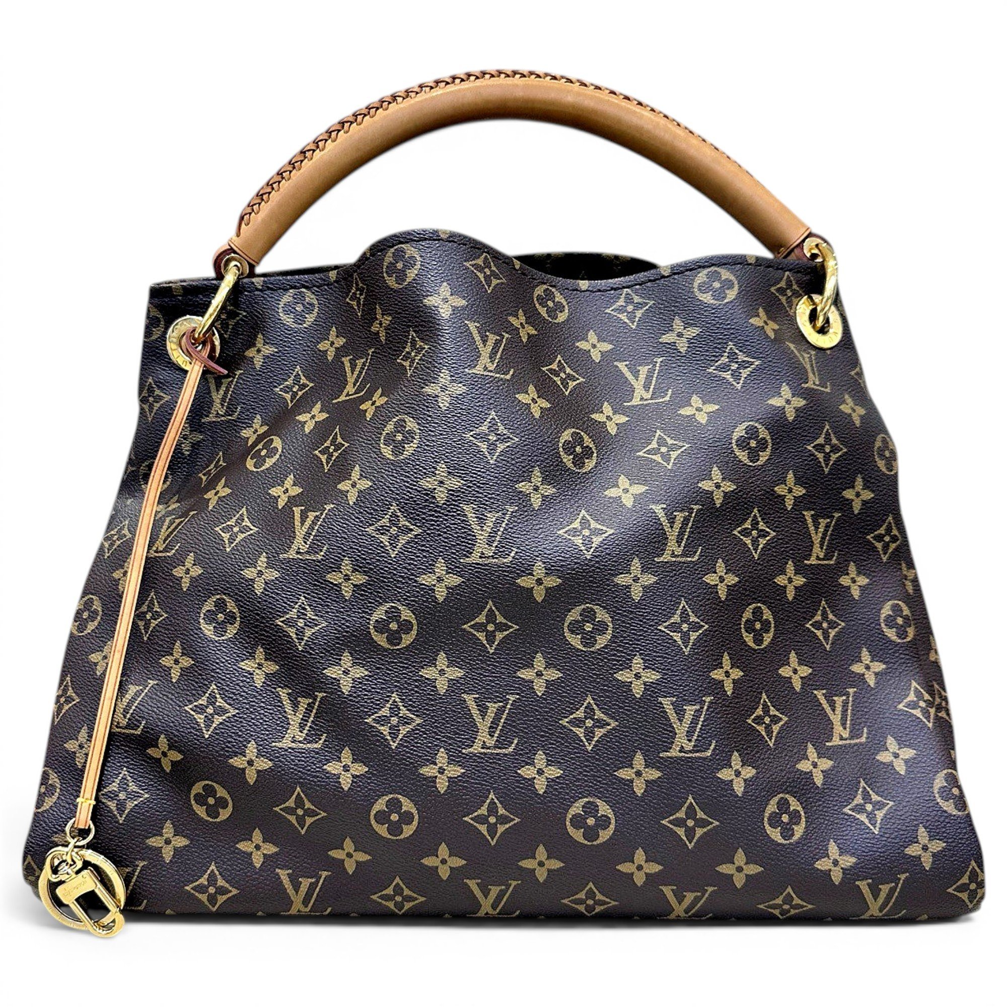 Artsy leather handbag