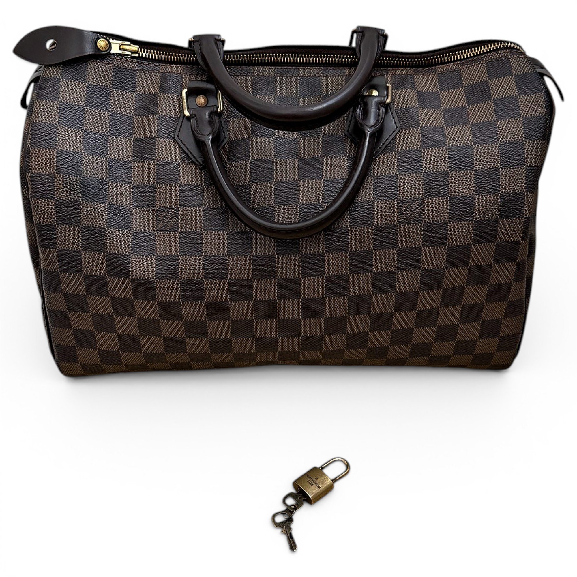 Speedy leather handbag