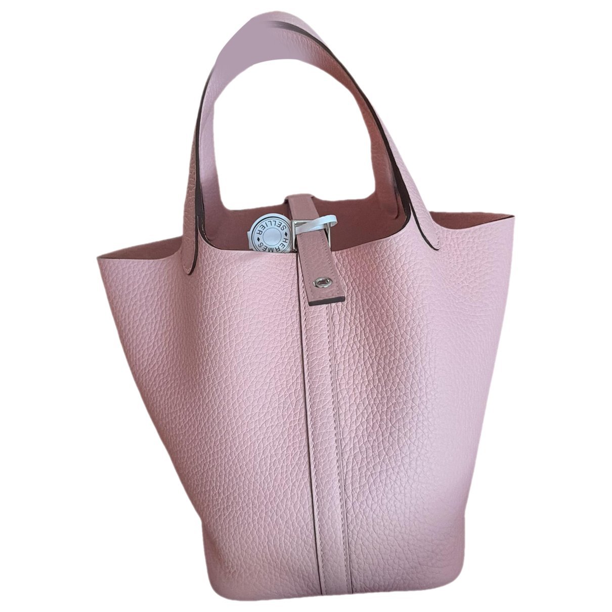 Picotin leather tote