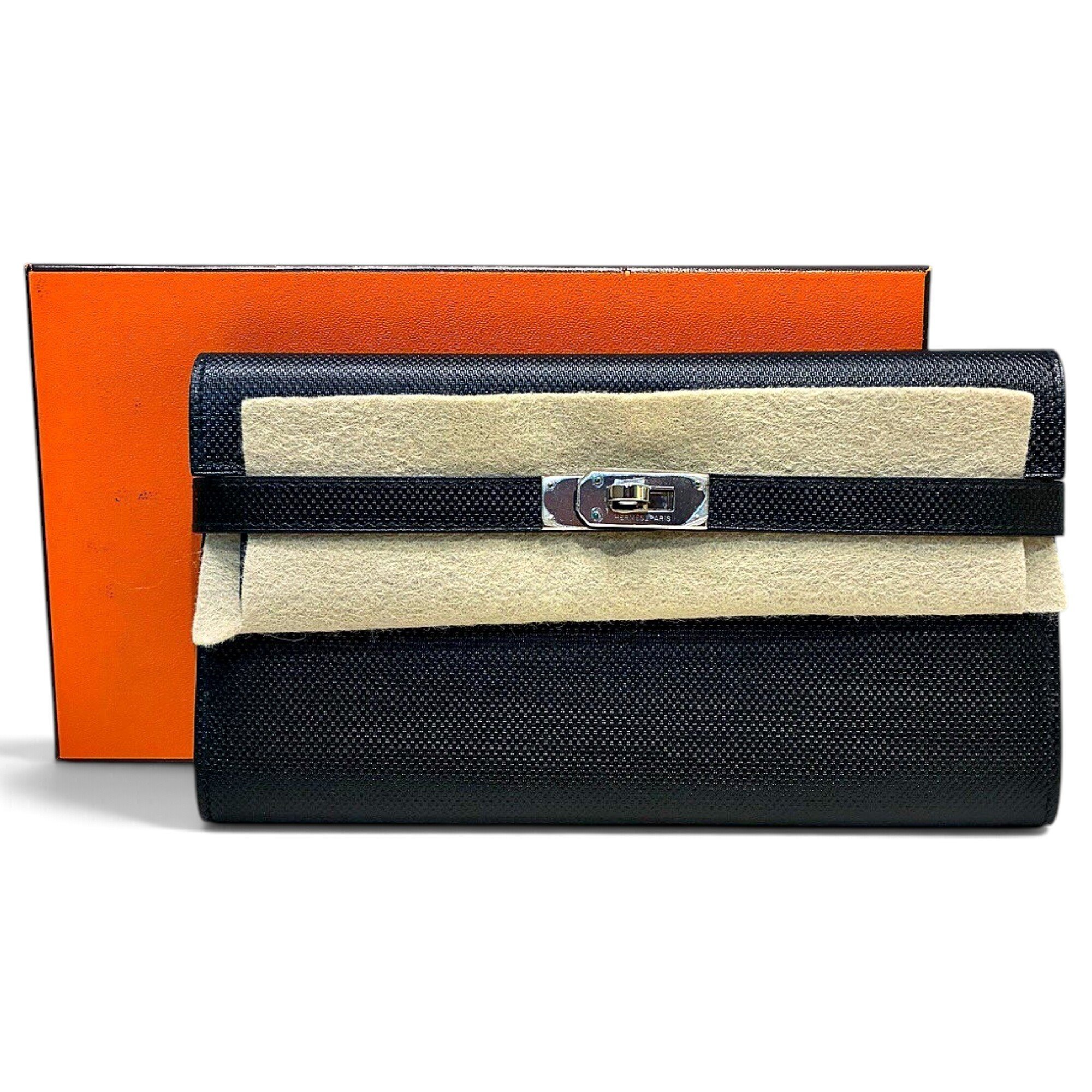 Leather clutch bag