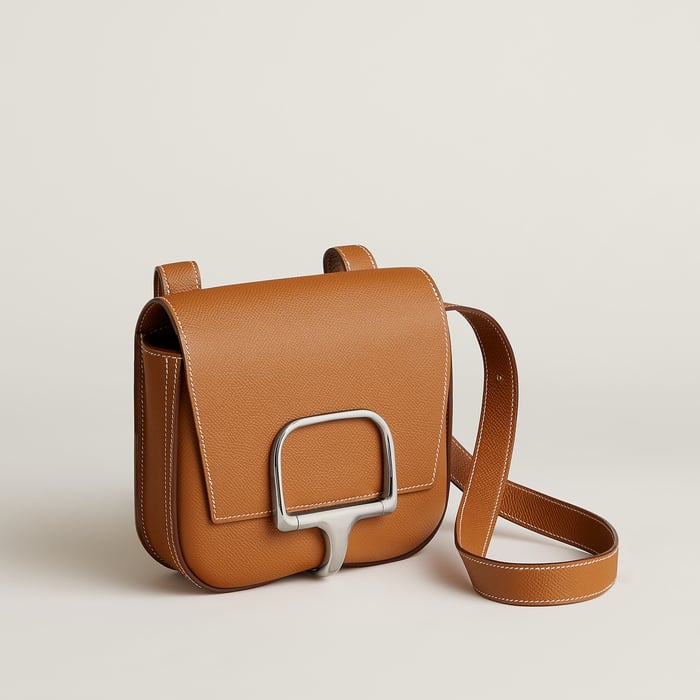 Gold Hermès Della Cavalleria Mini Bag