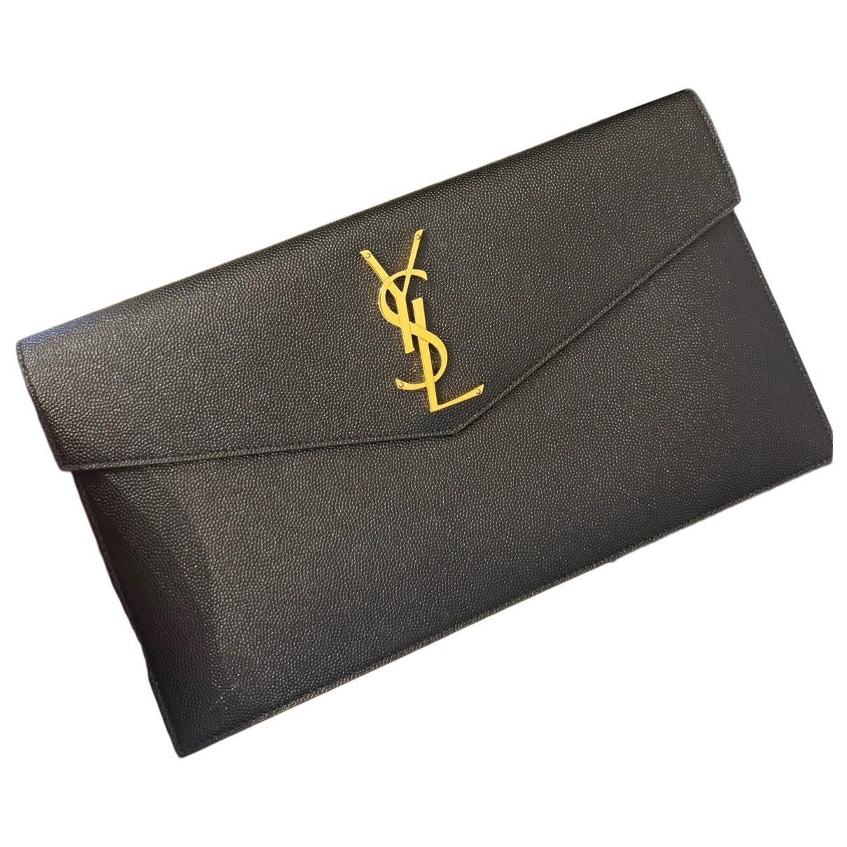 Uptown leather clutch bag