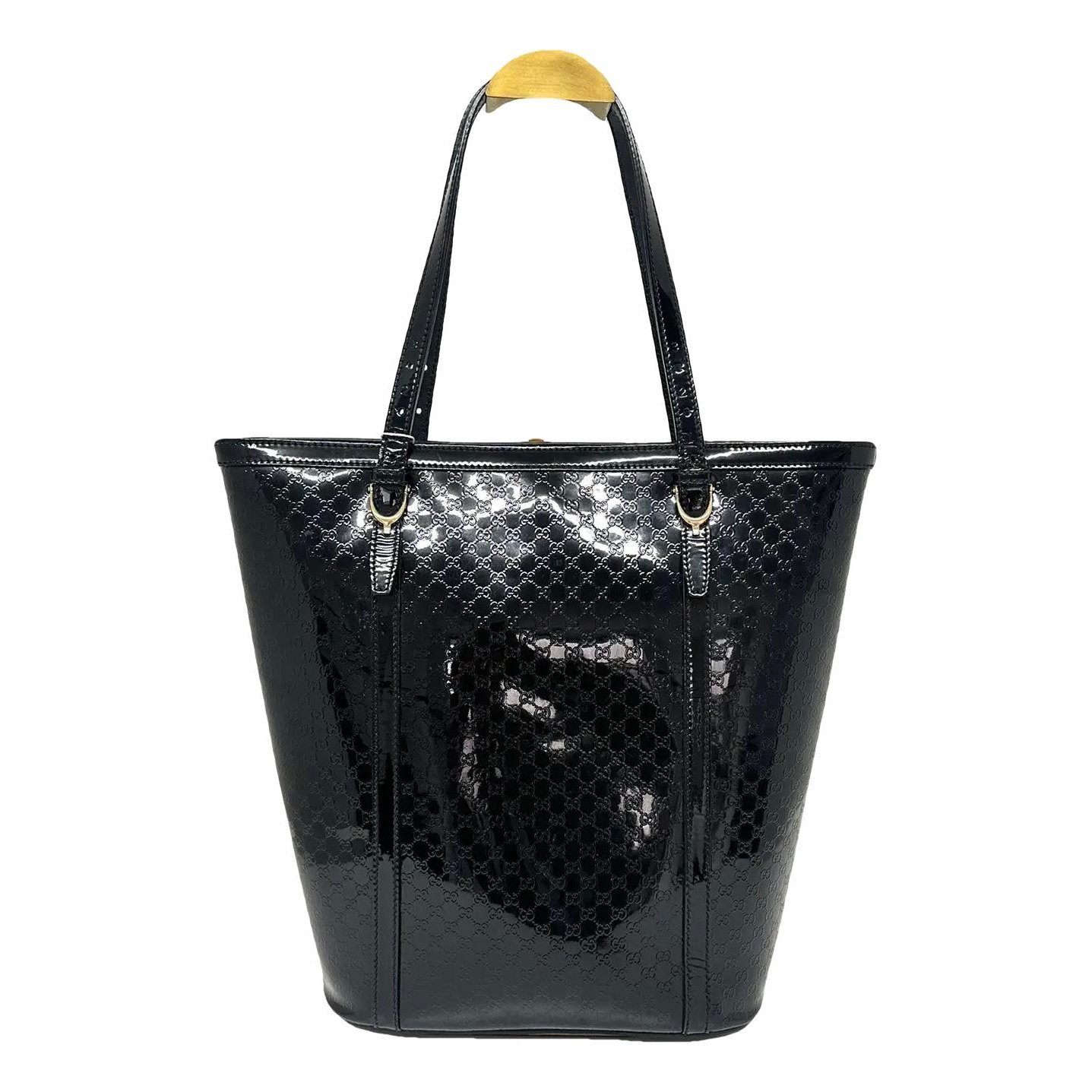 Bestiary tote patent leather handbag