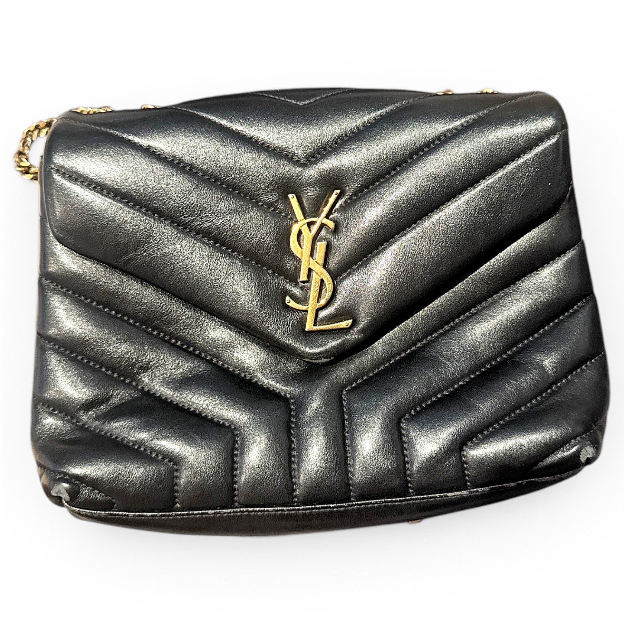 Leather clutch bag