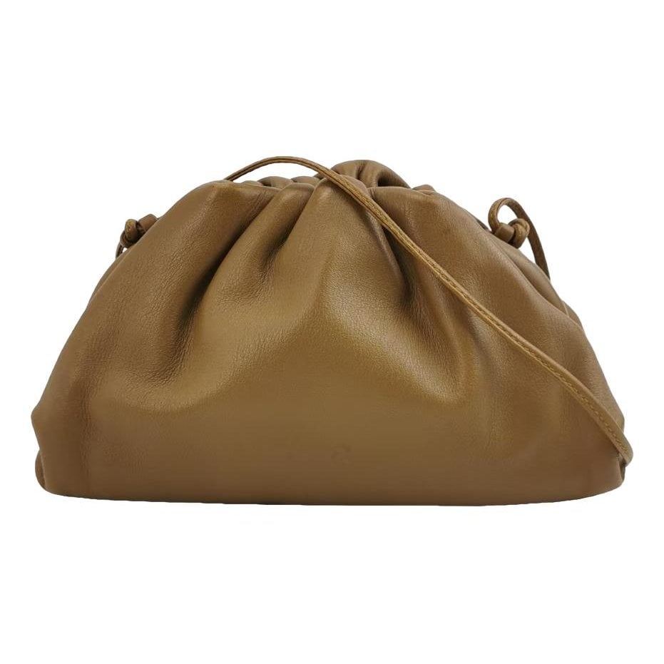 Pouch leather handbag