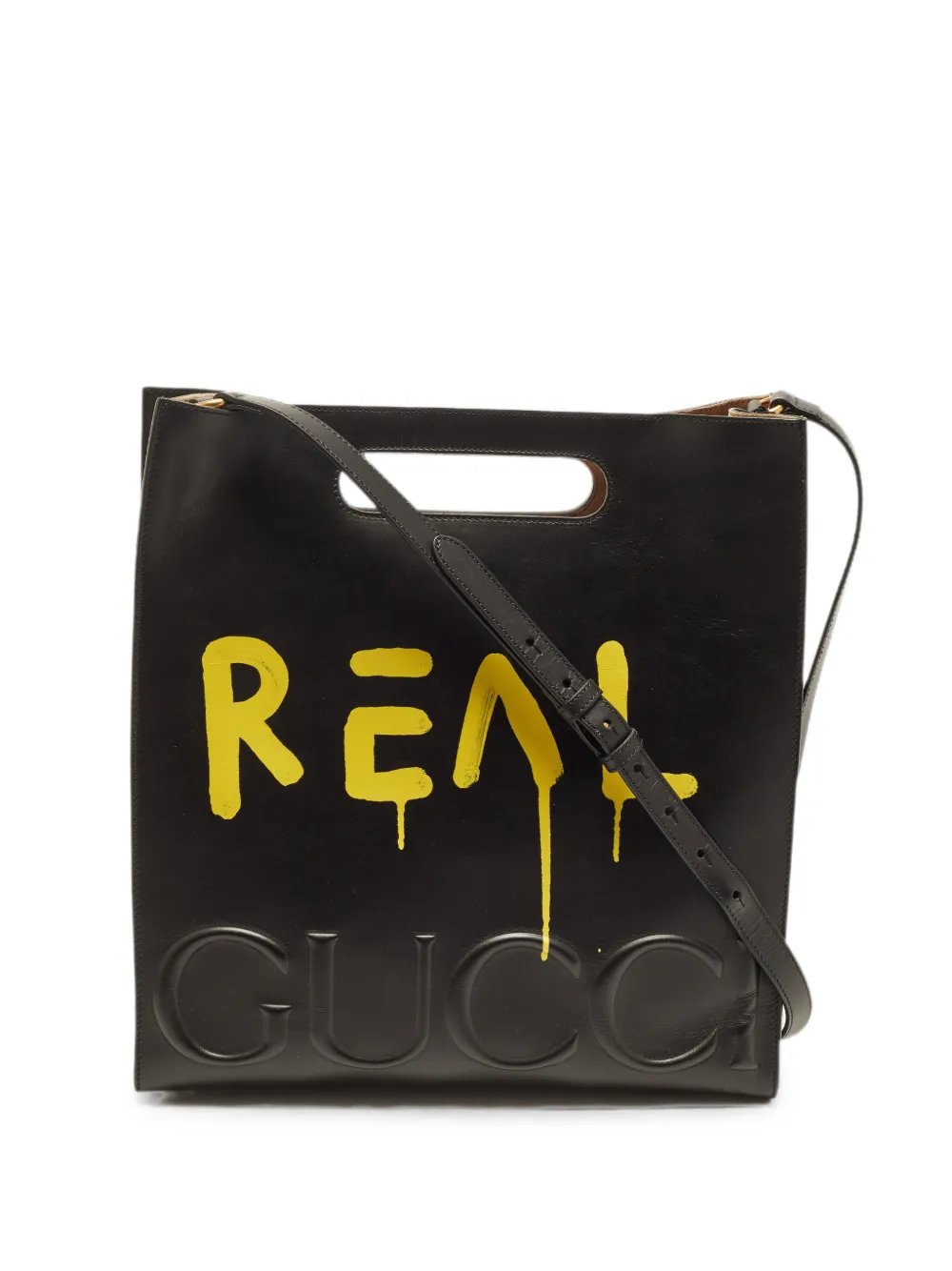 Ghost cutout-handle tote bag