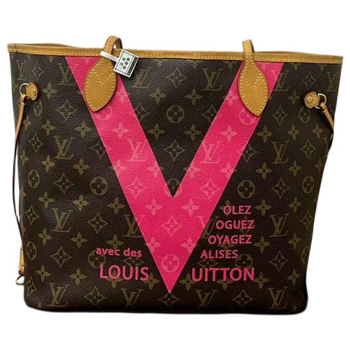 Louis Vuitton Neverfull leather handbag