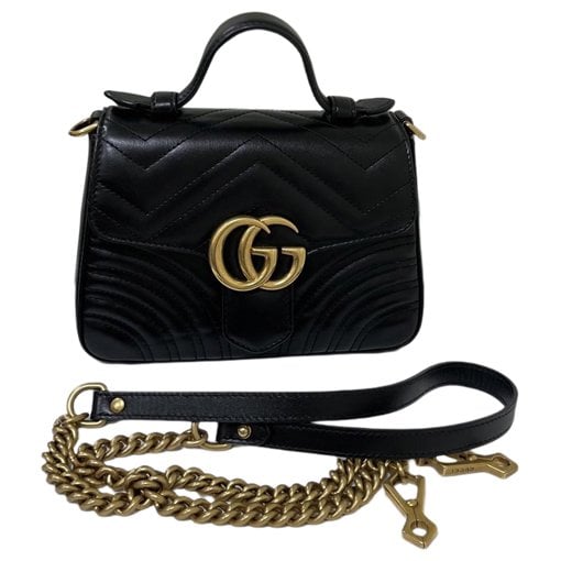 GG Marmont Flap leather handbag